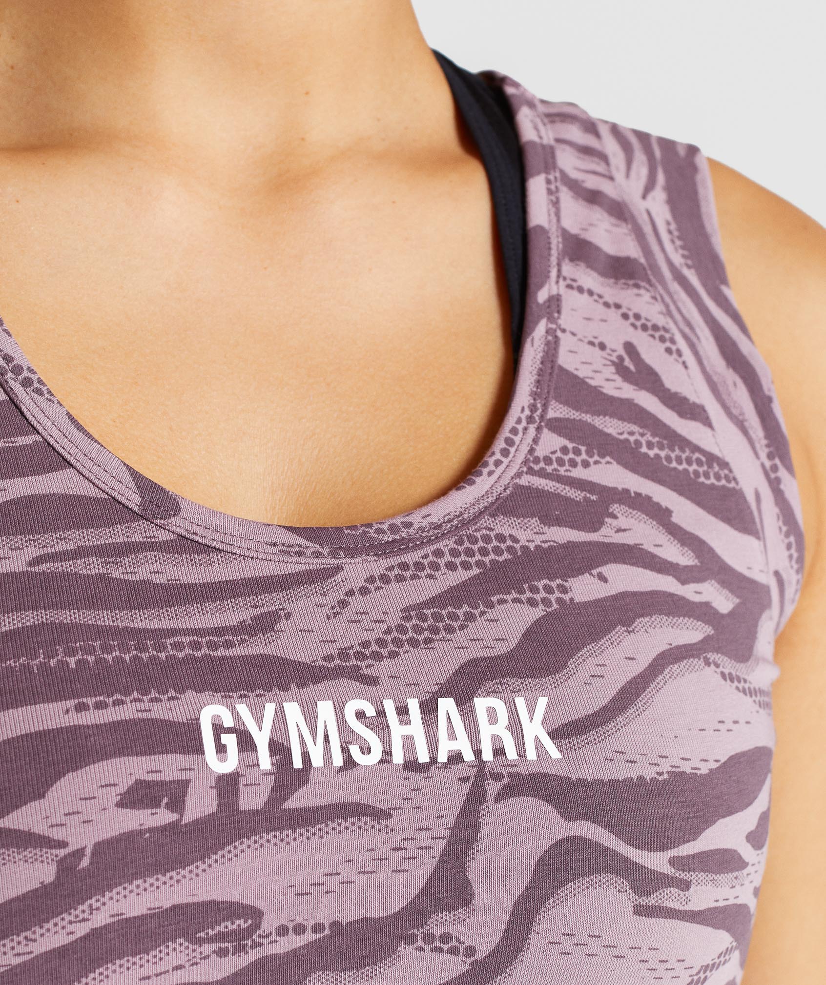Gymshark Animal Graphic Tank - Purple Print - Image 6