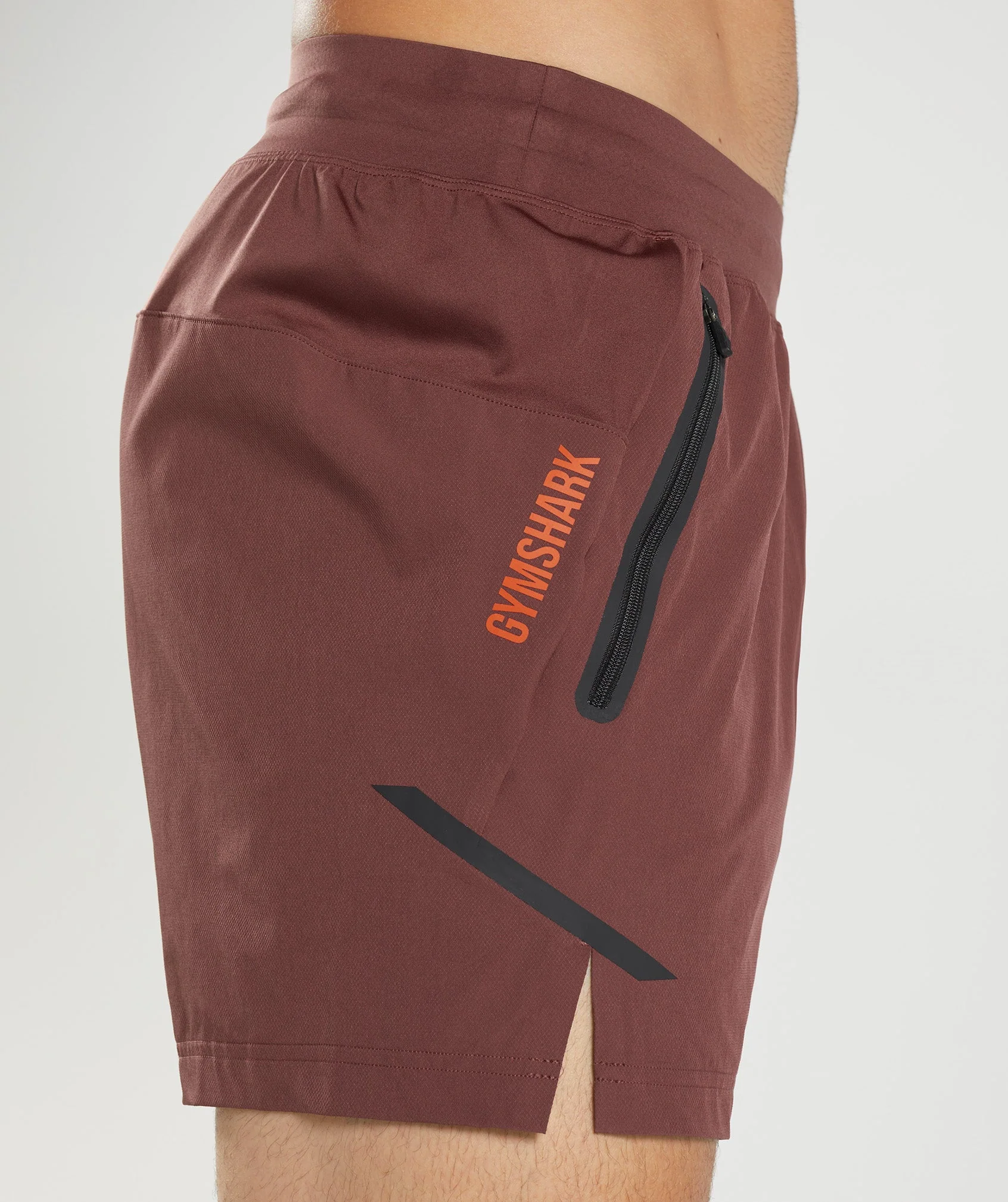 Gymshark Apex 5" Perform Shorts - Cherry Brown - Image 6
