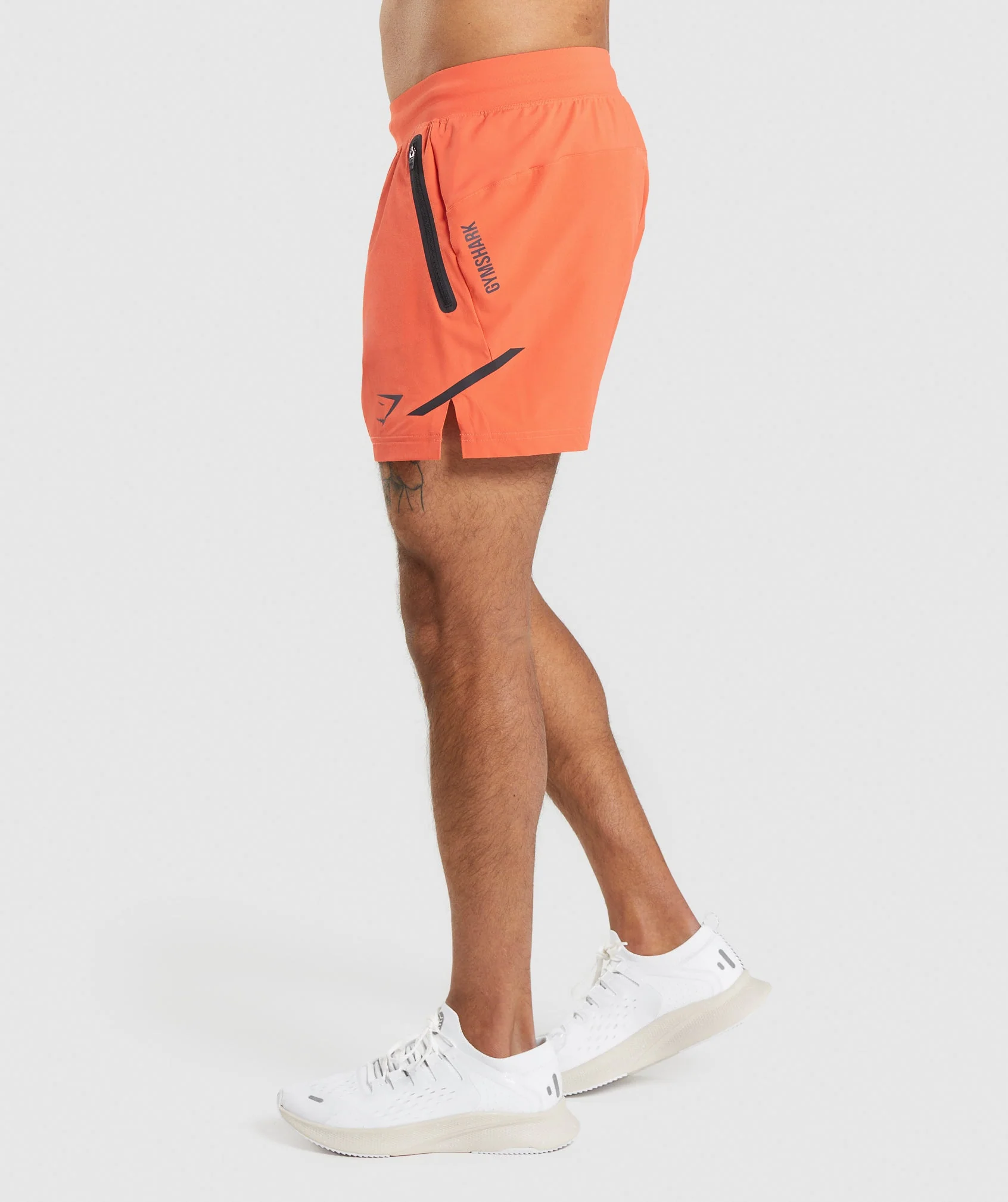Gymshark Apex 5" Perform Shorts - Papaya Orange - Image 3