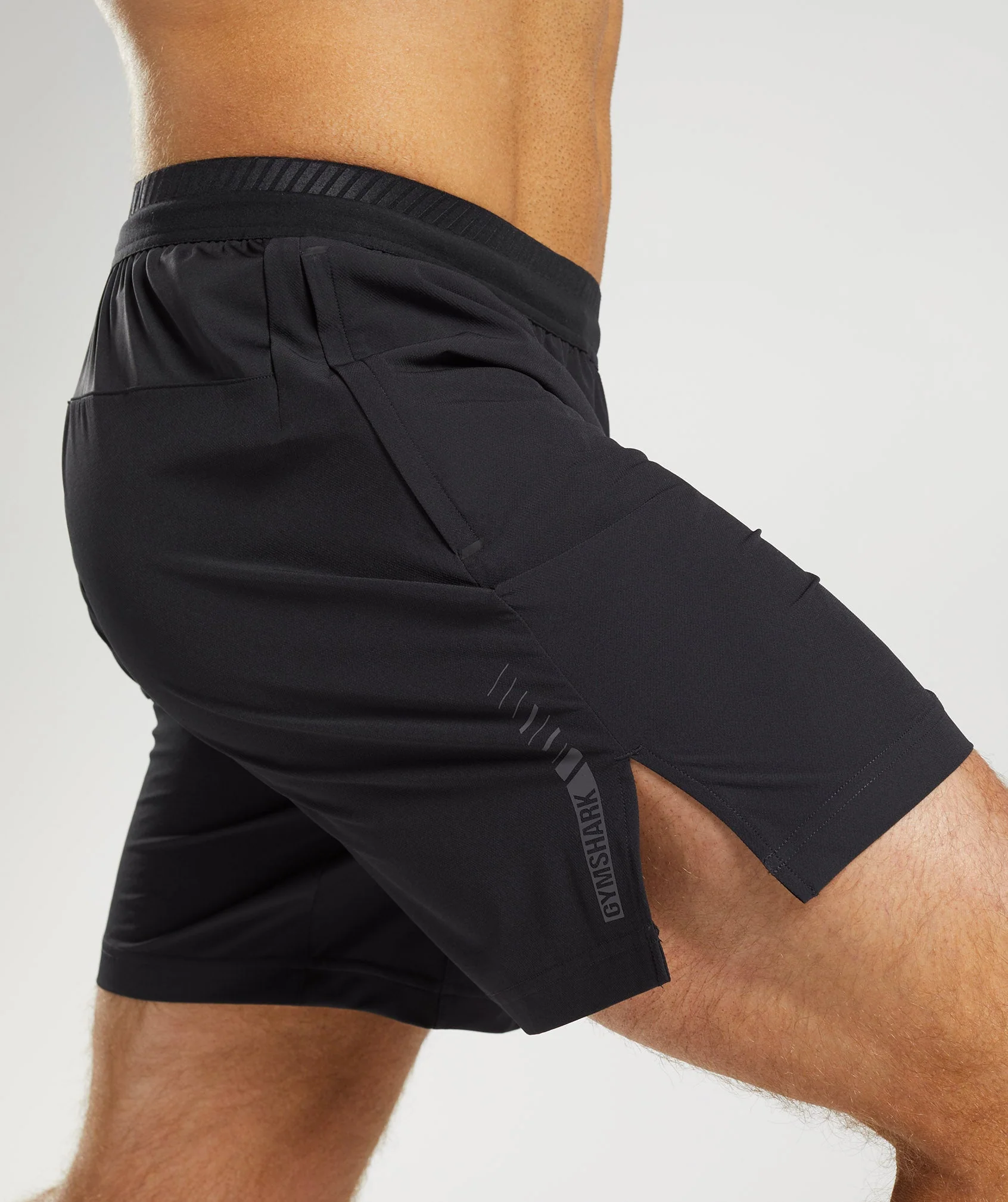 Gymshark Apex 7" Hybrid Shorts - Black - Image 6