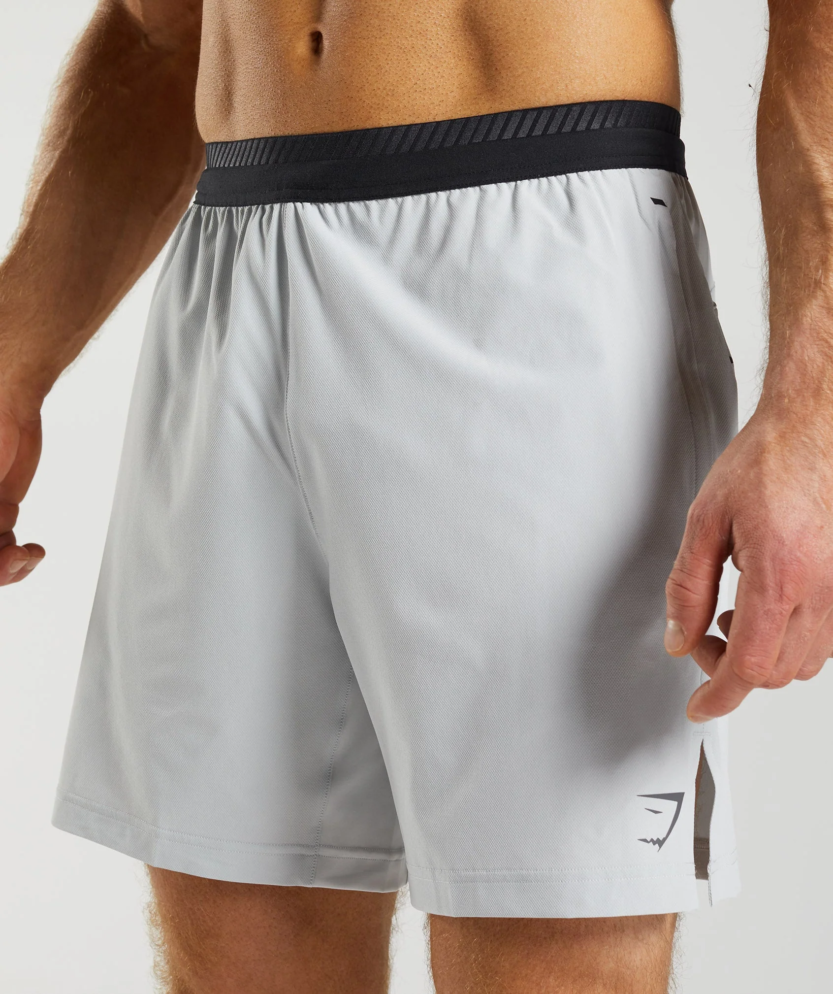 Gymshark Apex 7" Hybrid Shorts - Light Grey - Image 6
