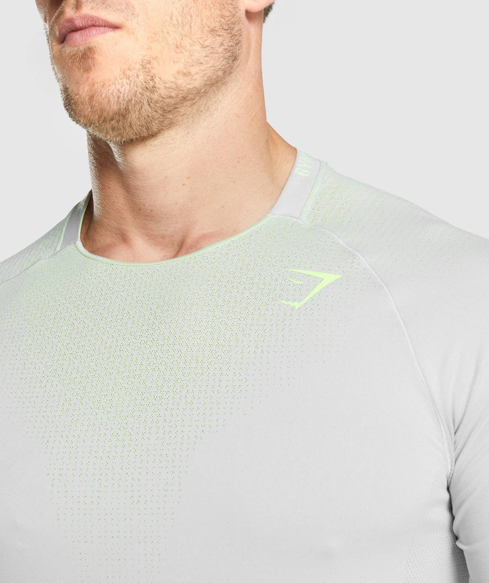 Gymshark Apex Contrast Seamless T-shirt - Light Grey - Image 5