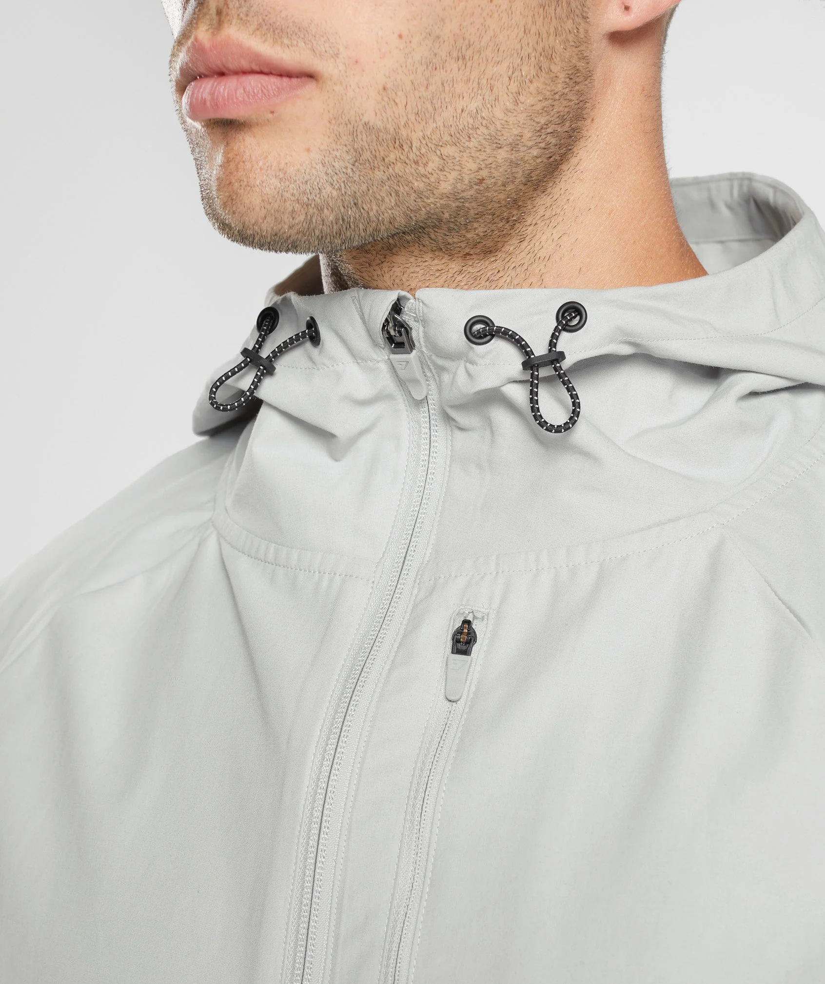 Gymshark Apex Jacket - Light Grey - Image 5