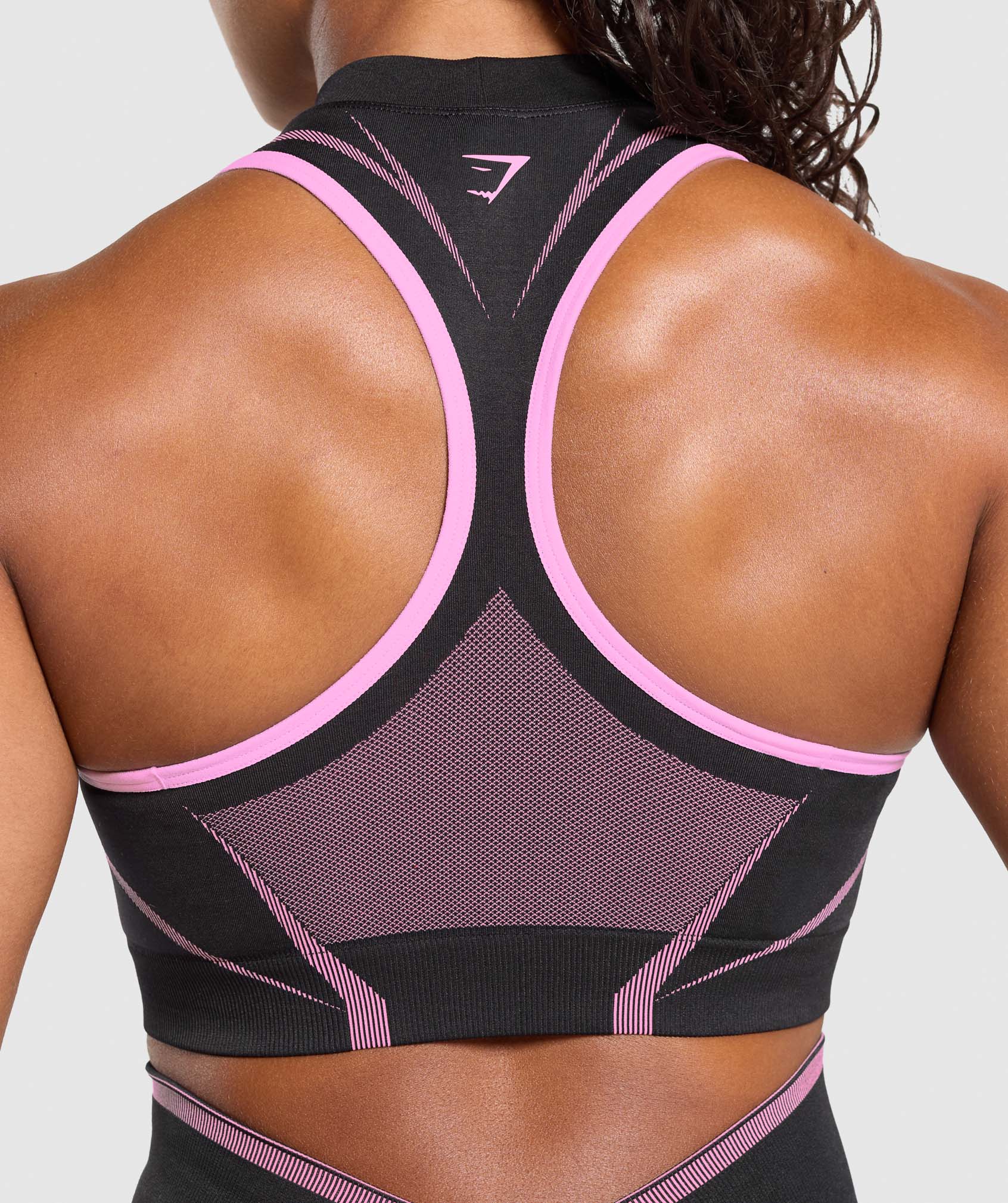 Gymshark Apex Lift Seamless Crop Top - Darkest Purple/Sour Pink - Image 6
