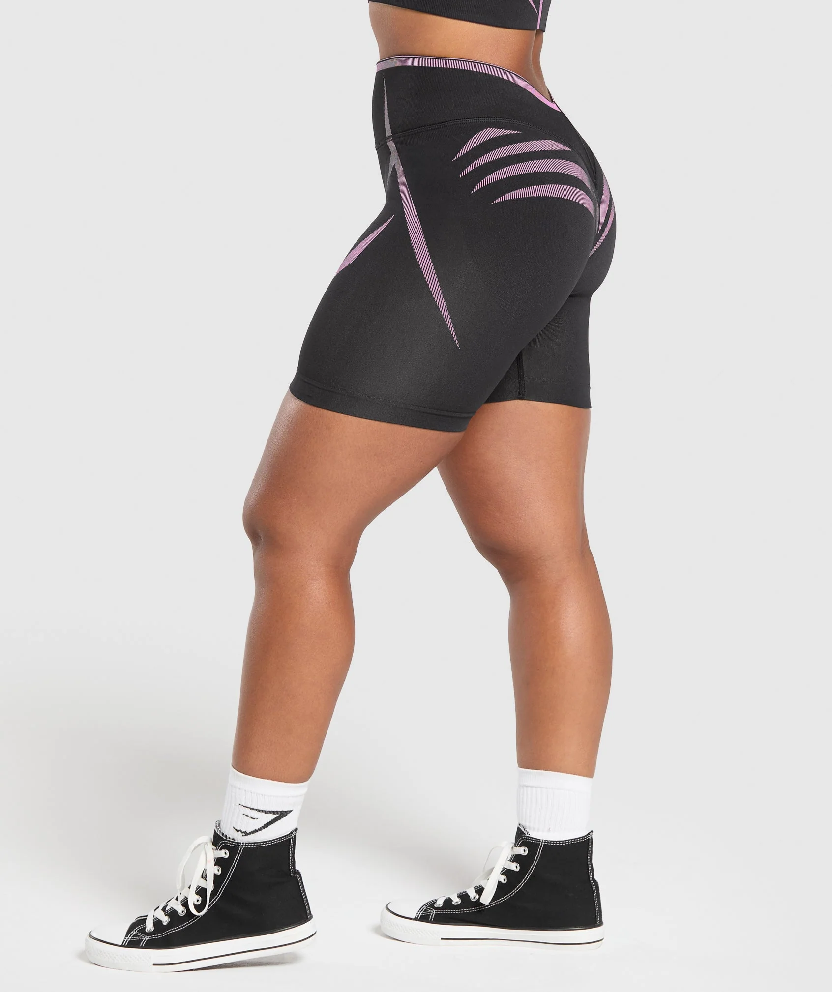 Gymshark Apex Lift Seamless Shorts - Darkest Purple/Sour Pink - Image 3