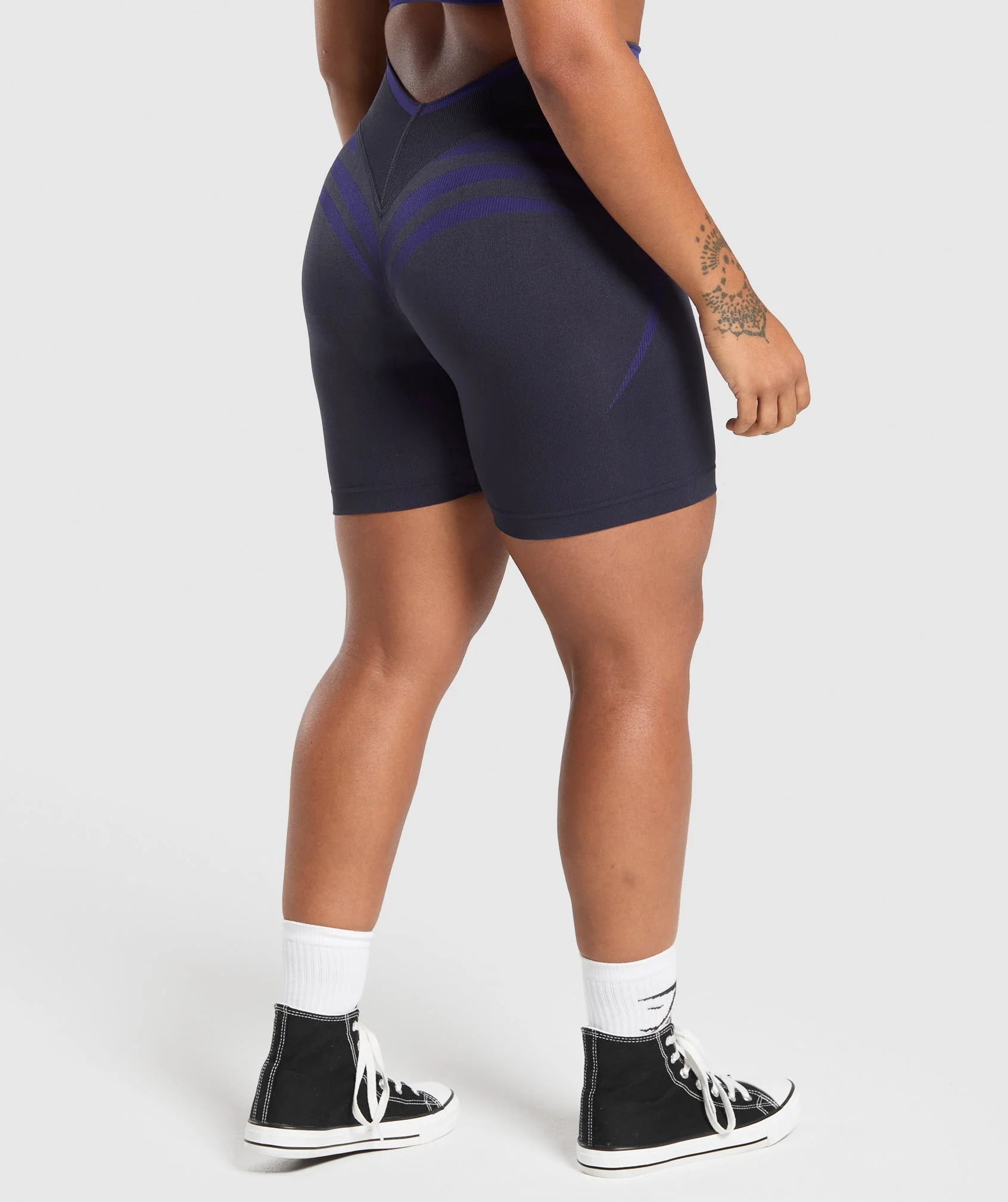 Gymshark Apex Lift Seamless Shorts - Heavy Blue/Cobalt Purple - Image 2