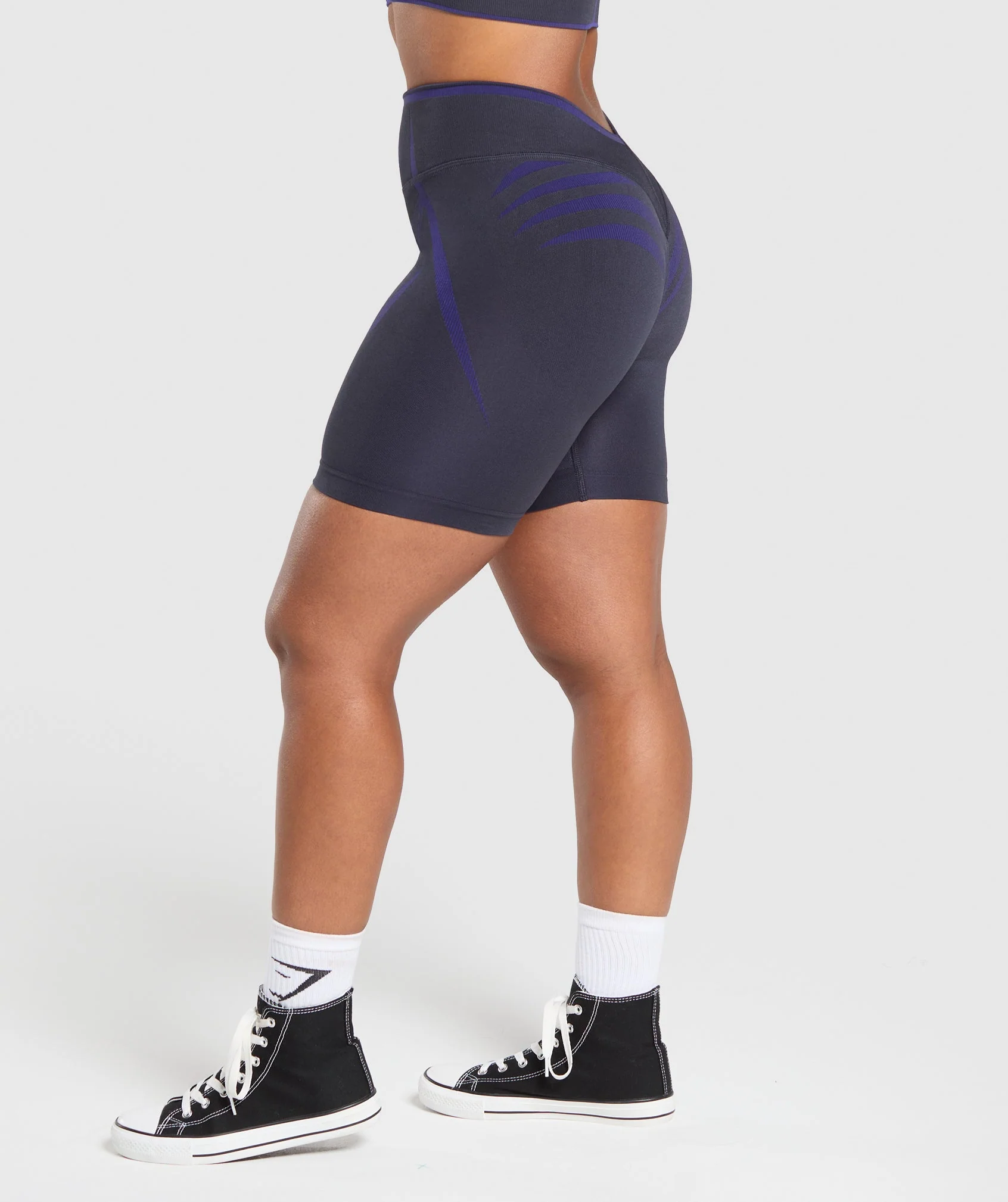 Gymshark Apex Lift Seamless Shorts - Heavy Blue/Cobalt Purple - Image 3