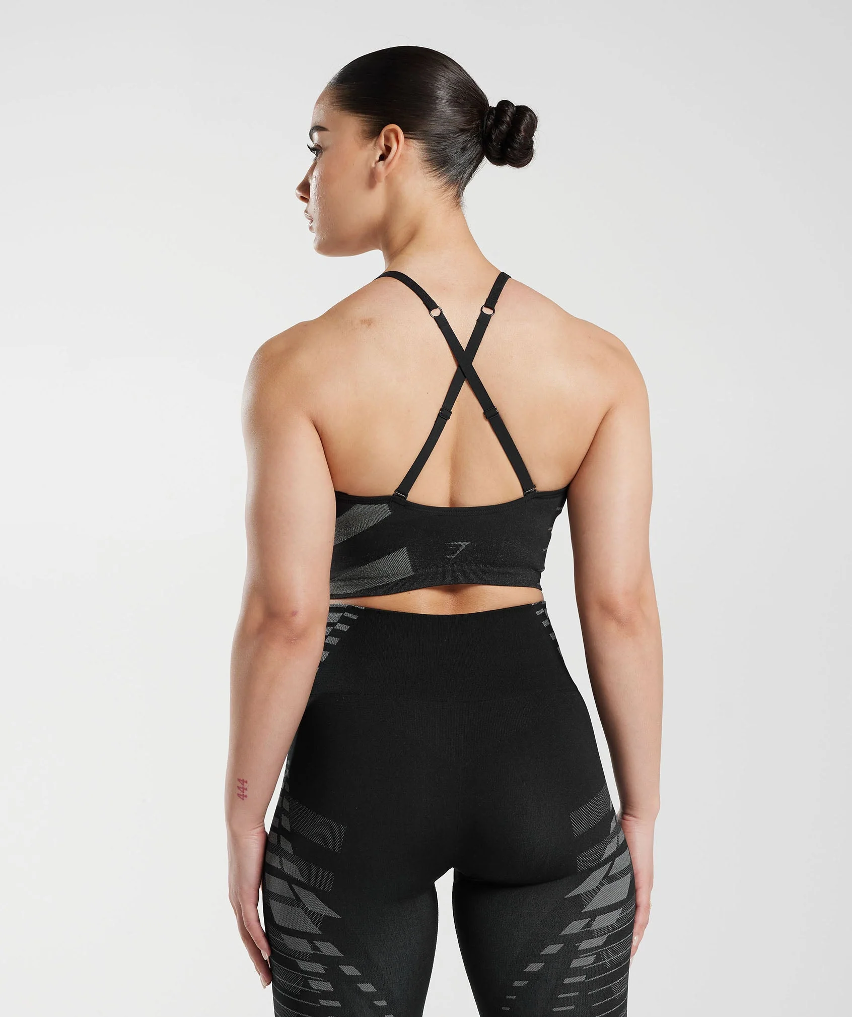 Gymshark Apex Limit Cami Tank - Black/Light Grey - Image 2