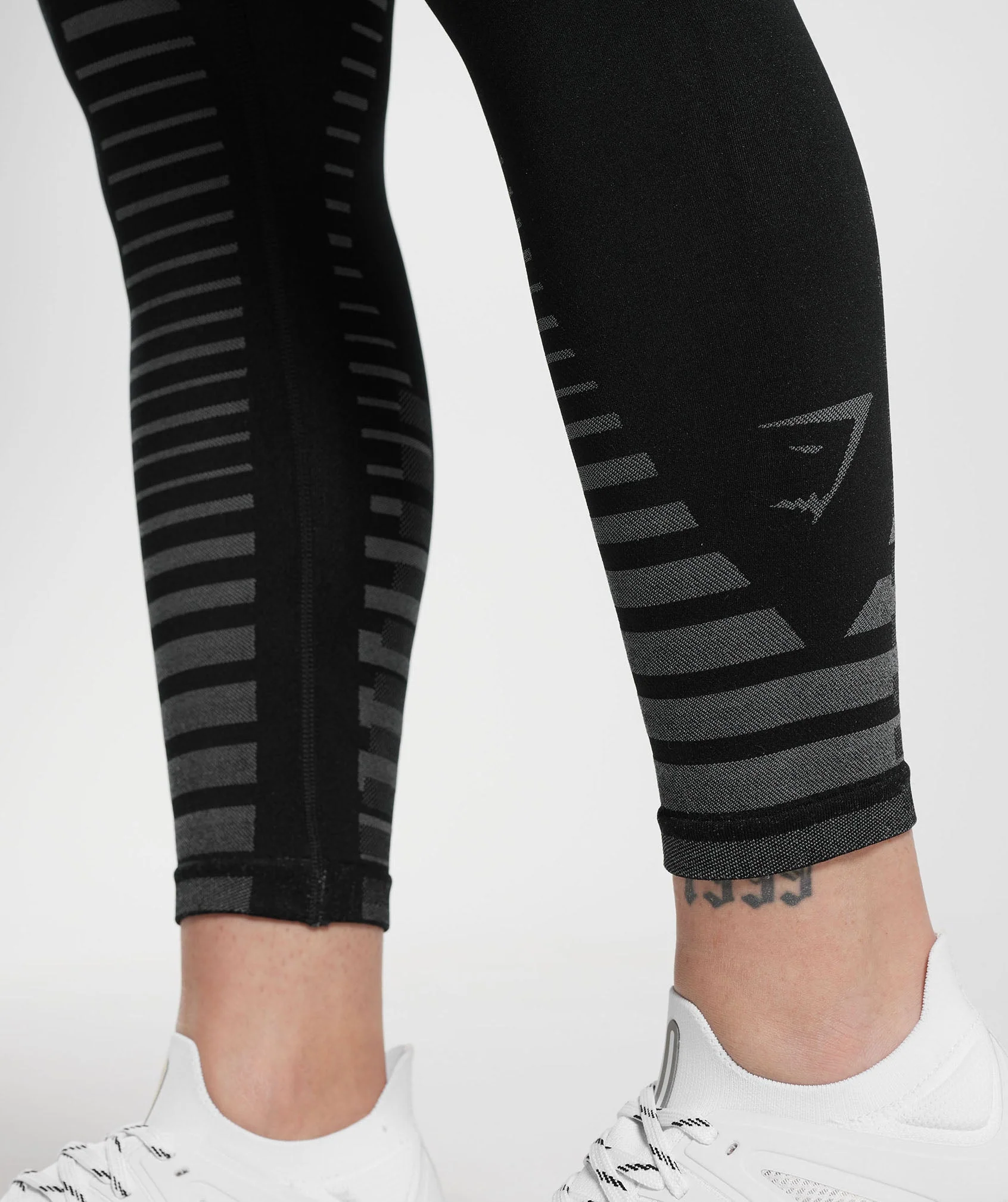 Gymshark Apex Limit Leggings - Black/Light Grey - Image 5