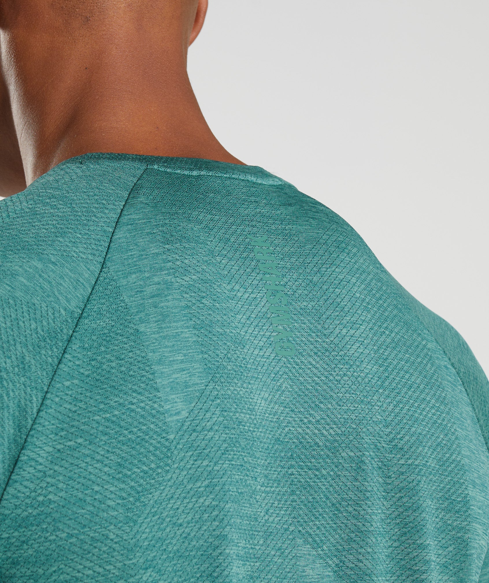 Gymshark Apex Long Sleeve T-Shirt - Woodland Green/Hoya Green - Image 4