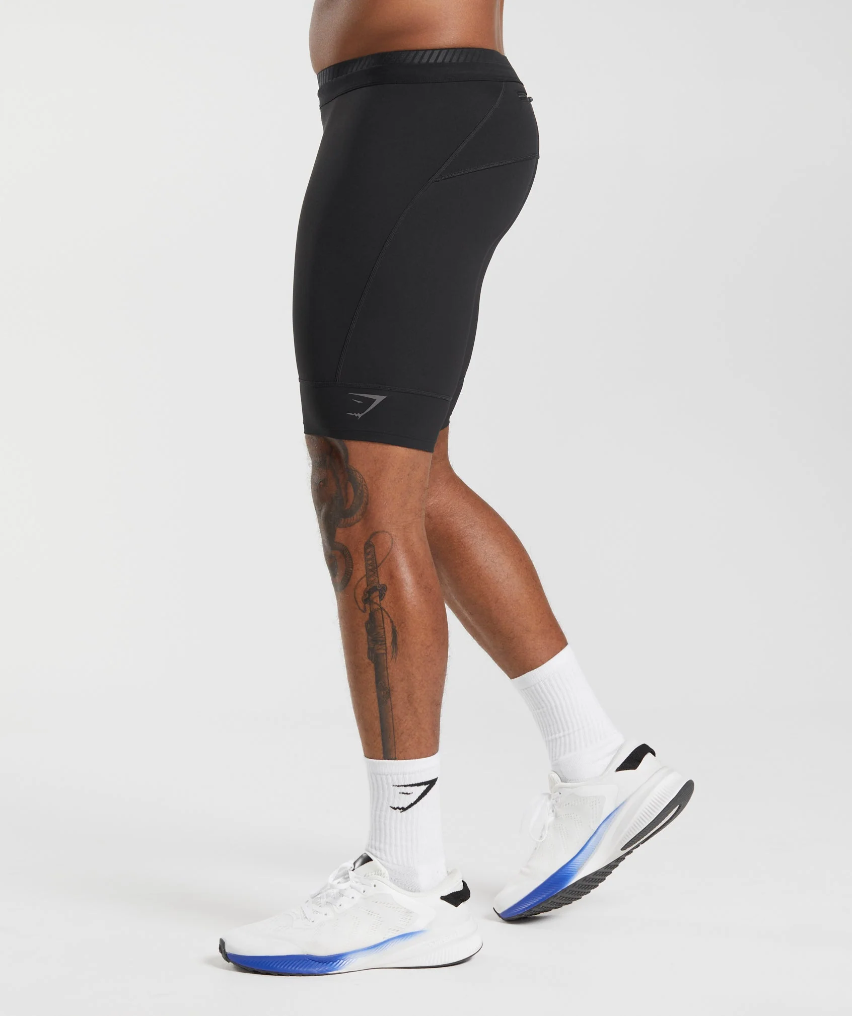 Gymshark Apex Run 1/2 Tights - Black - Image 3