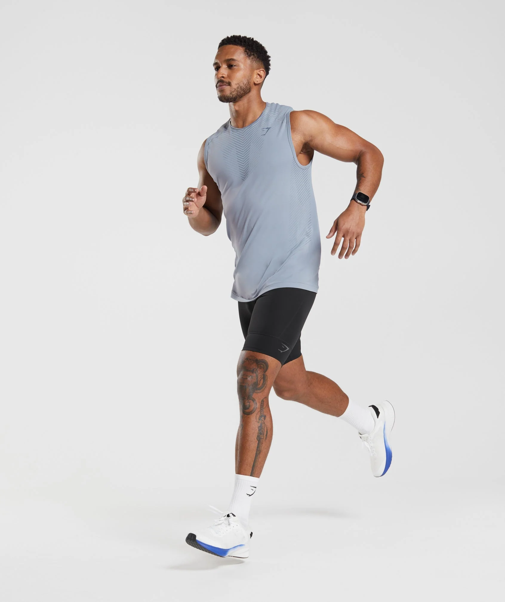 Gymshark Apex Run 1/2 Tights - Black - Image 4