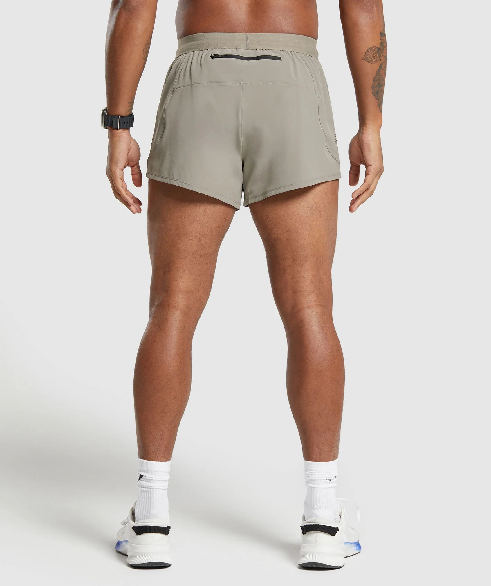 Gymshark Apex Run 5" Shorts - Linen Brown - Image 2