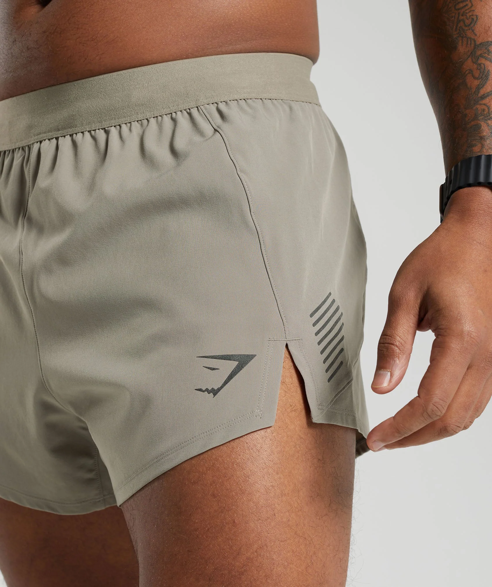 Gymshark Apex Run 5" Shorts - Linen Brown - Image 5