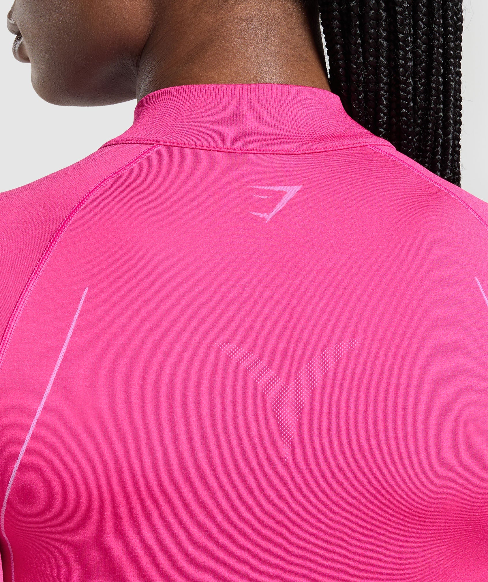Gymshark Apex Seamless 1/4 Zip Pullover - Valley Pink/Sour Pink - Image 7