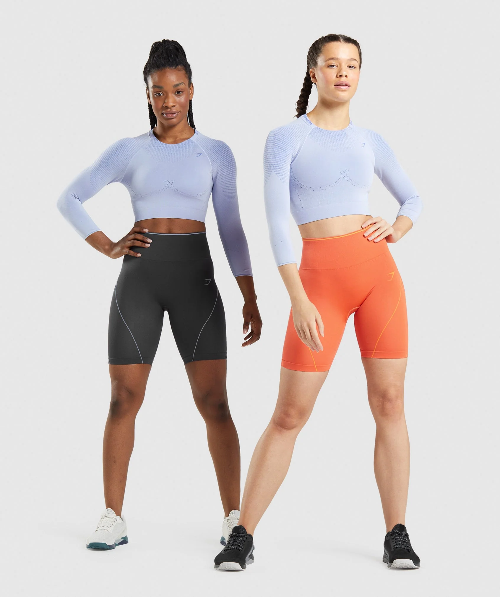Gymshark Apex Seamless Crop Top - Lavender Blue/Court Blue - Image 4