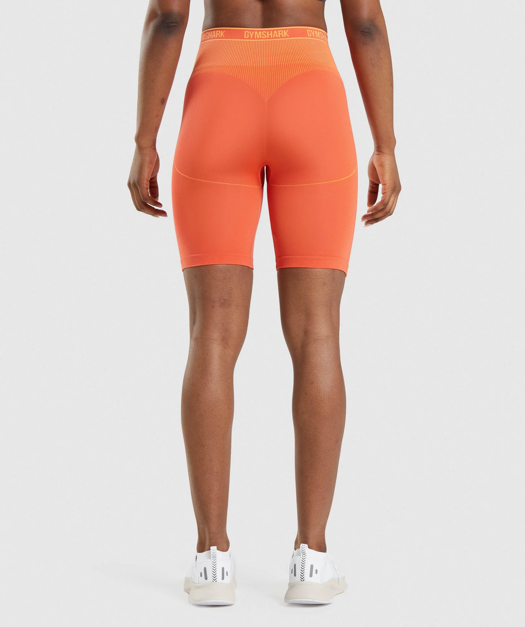 Gymshark Apex Seamless High Rise Shorts - Papaya Orange/Apricot Orange - Image 2