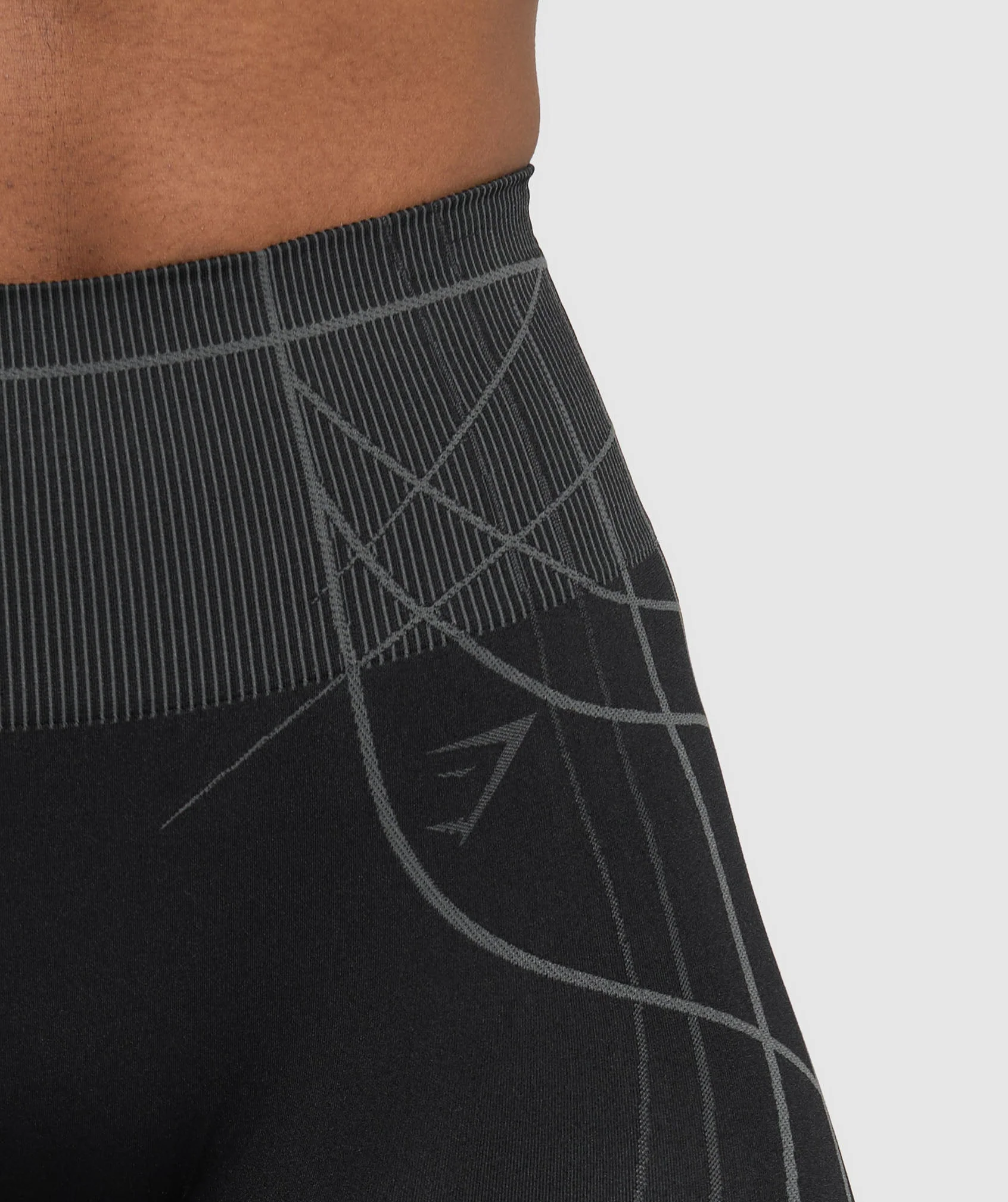 Gymshark Apex Seamless Leggings - Black/Graphite Grey - Image 6