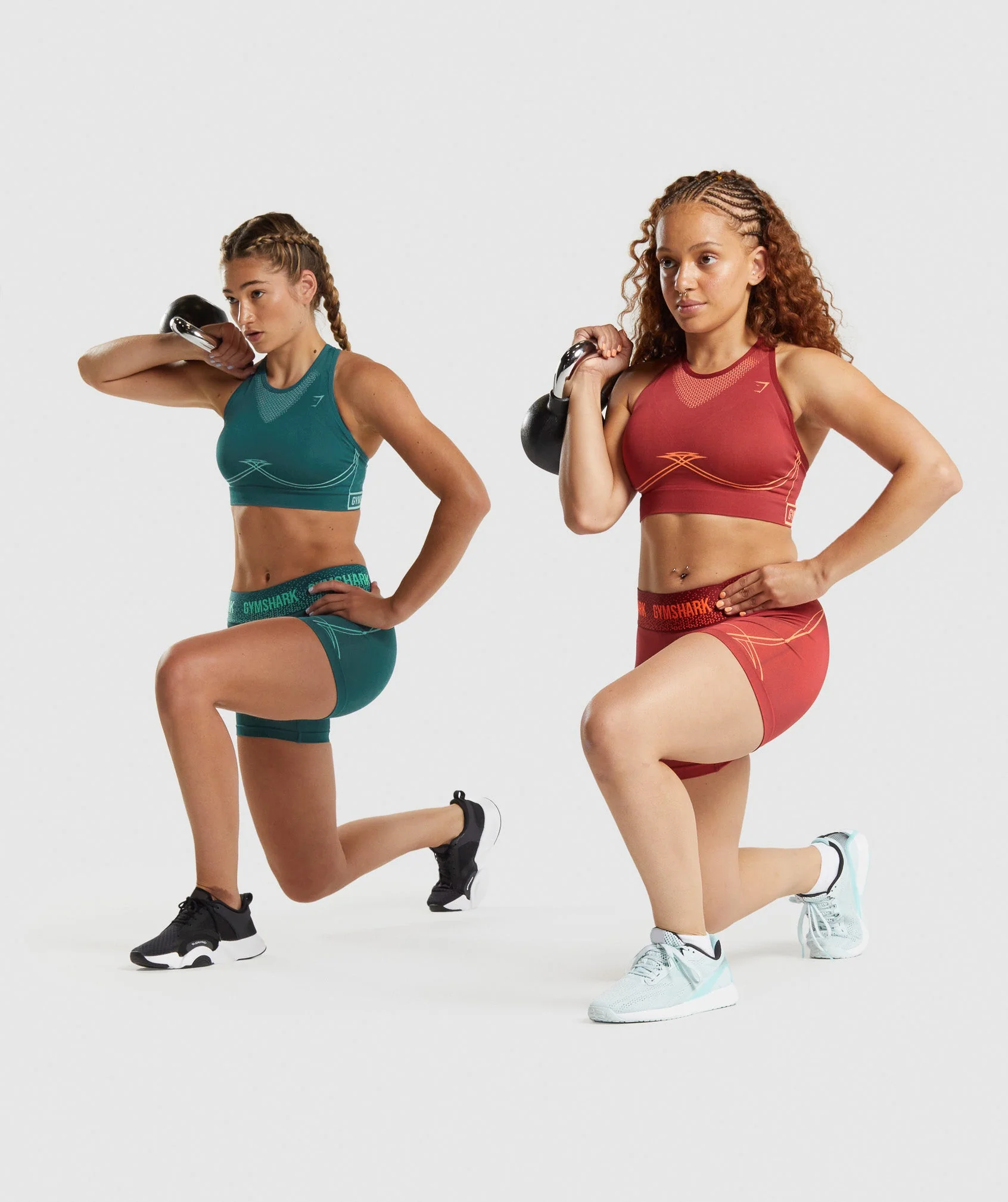 Gymshark Apex Seamless Low Rise Shorts - Teal - Image 4