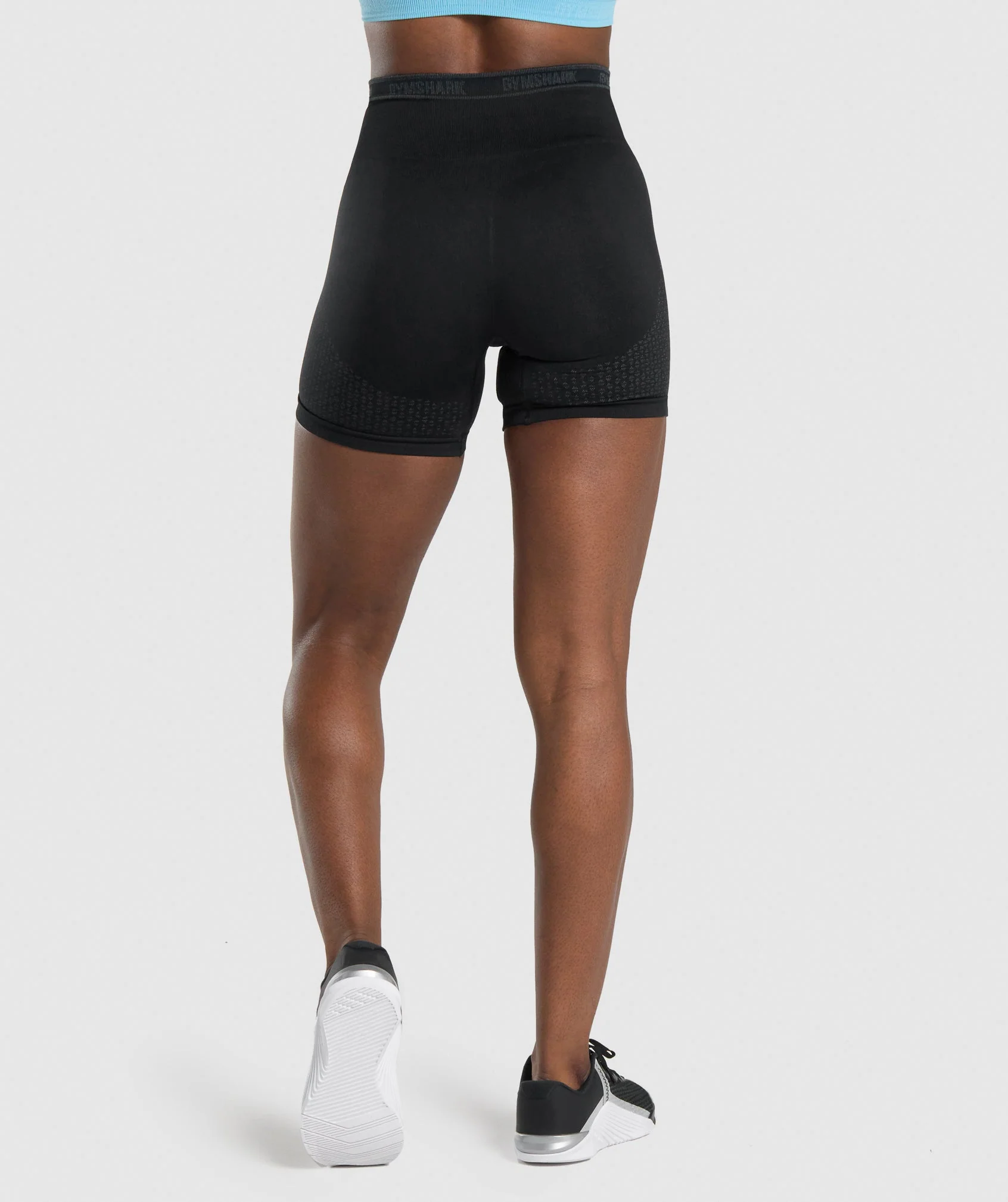 Gymshark Apex Seamless Shorts - Black/Grey - Image 2