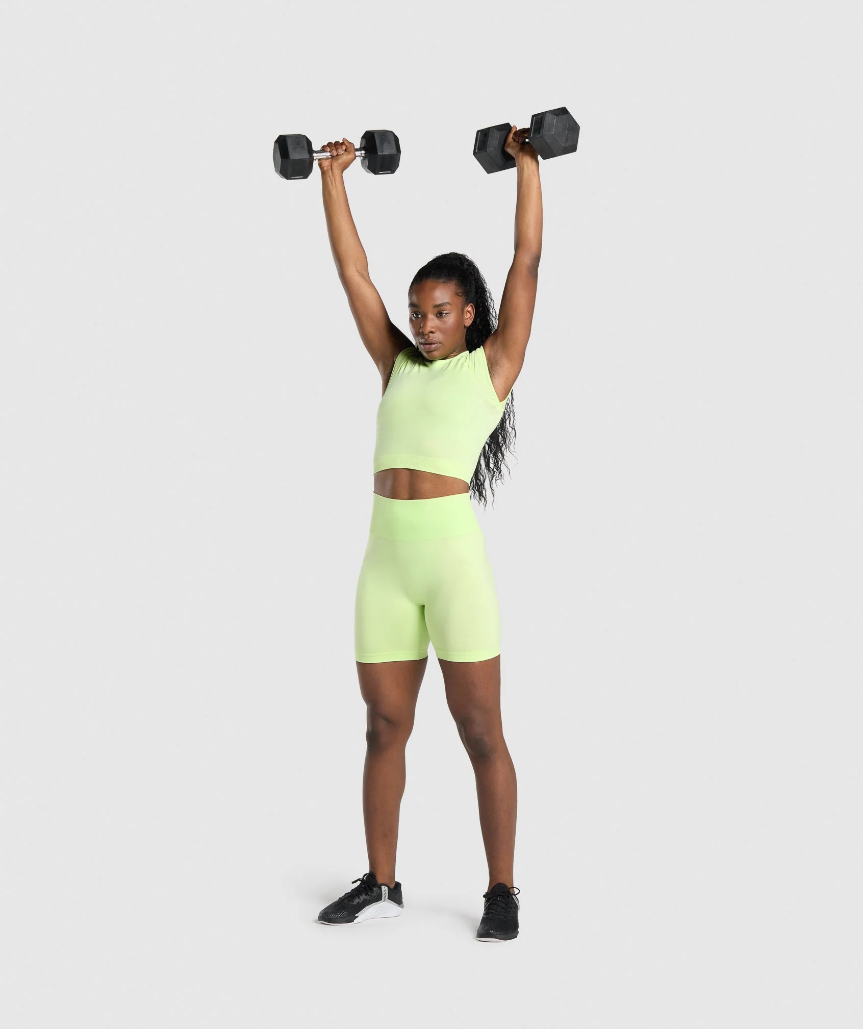 Gymshark Apex Seamless Shorts - Green/Light Green - Image 4