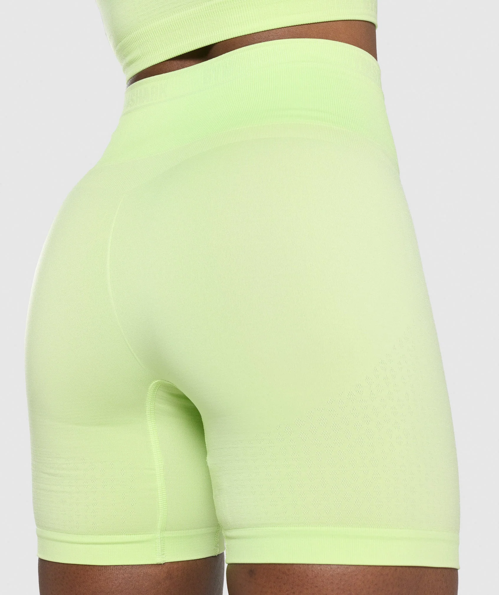 Gymshark Apex Seamless Shorts - Green/Light Green - Image 5