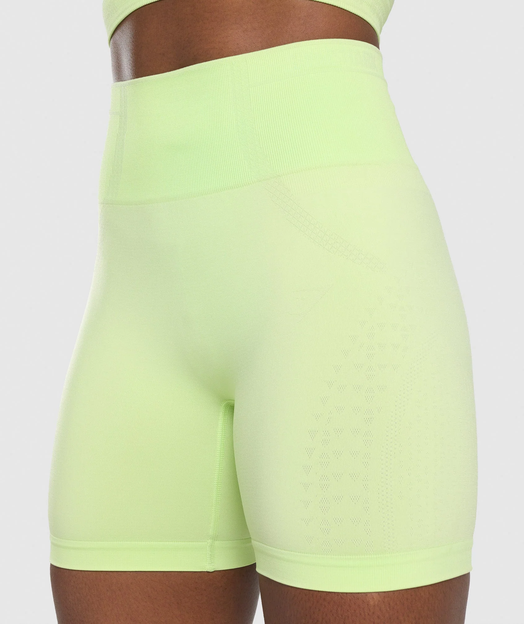 Gymshark Apex Seamless Shorts - Green/Light Green - Image 6