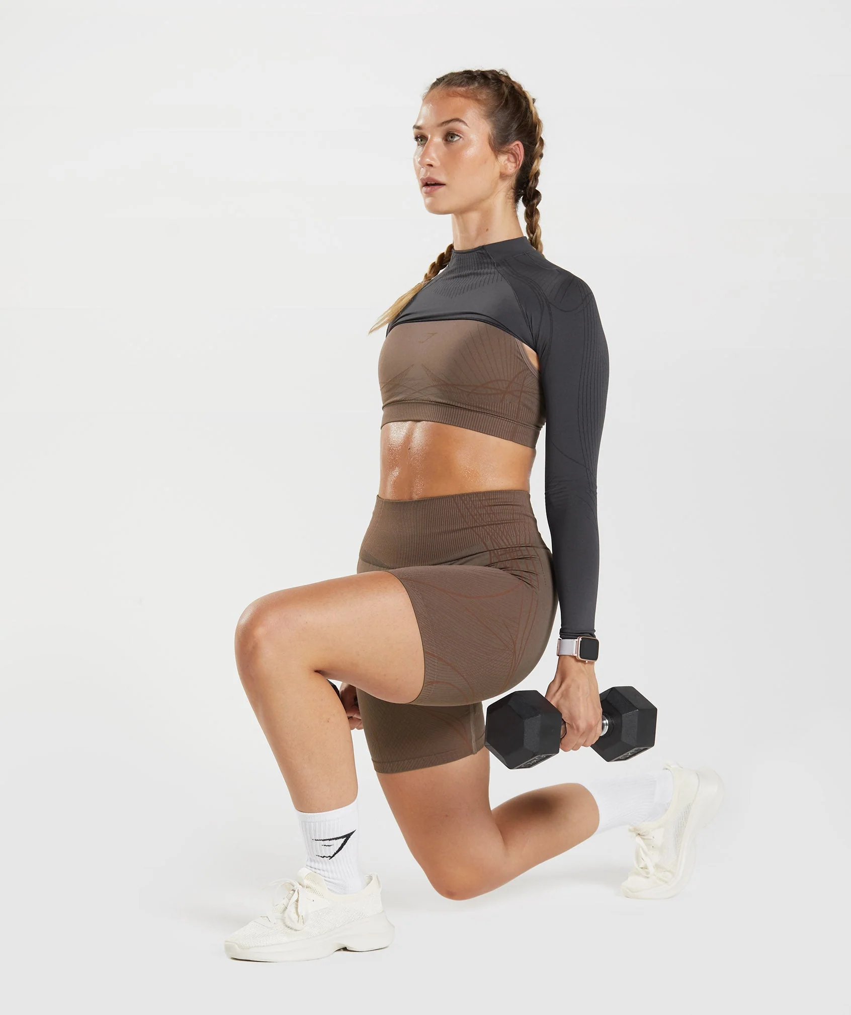 Gymshark Apex Seamless Shrug - Onyx Grey/Black - Image 4