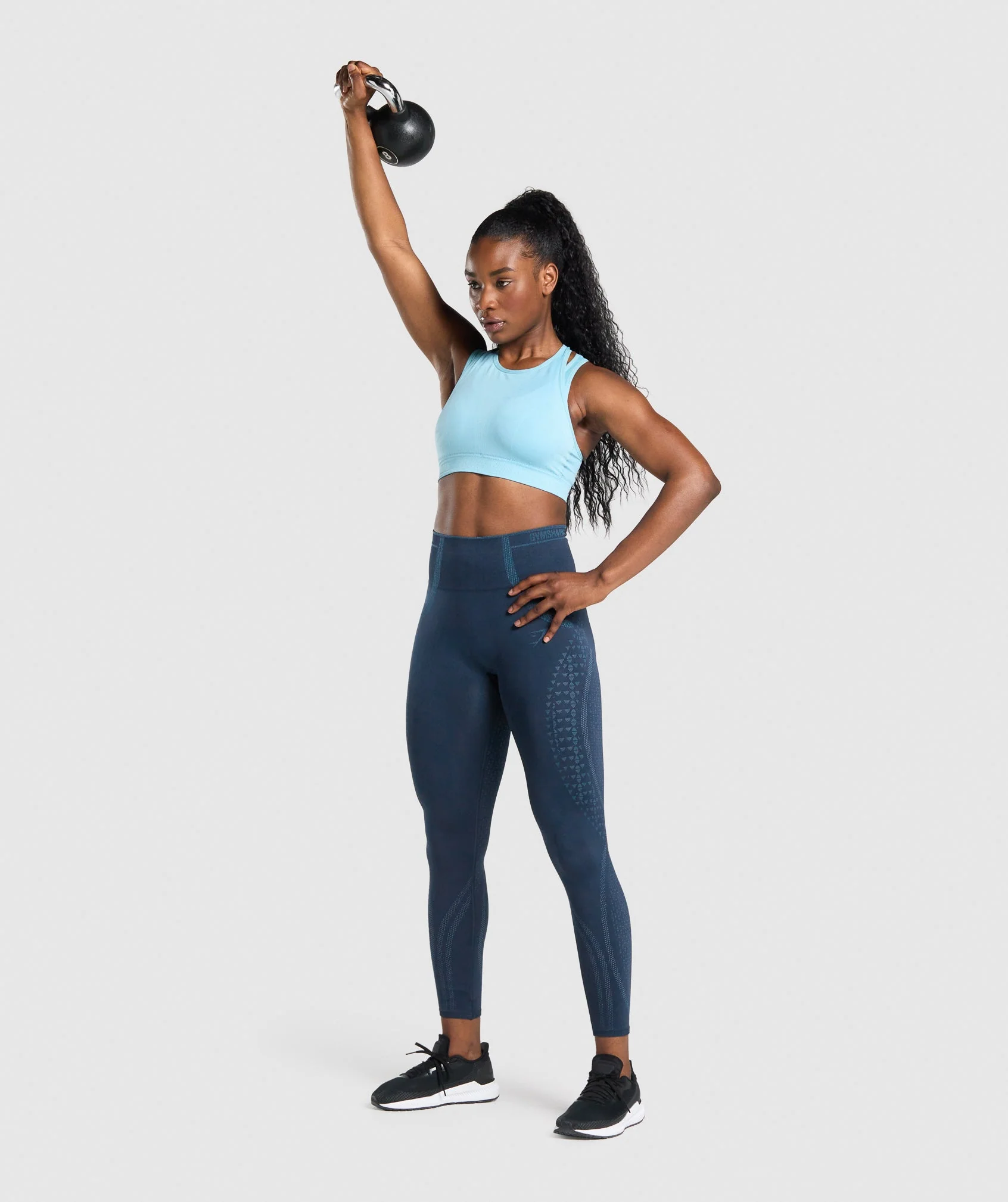 Gymshark Apex Seamless Sports Bra - Light Blue - Image 4
