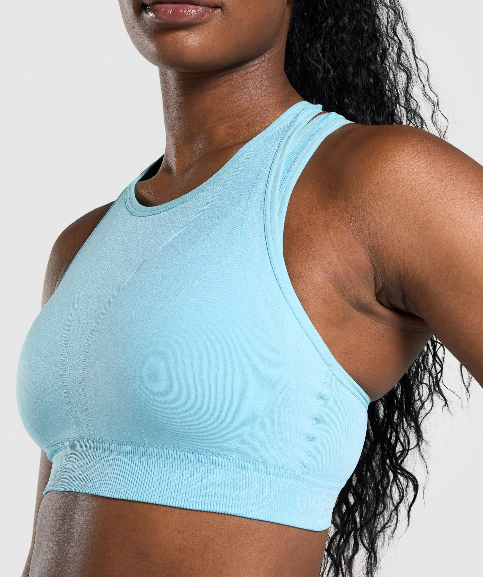 Gymshark Apex Seamless Sports Bra - Light Blue - Image 5
