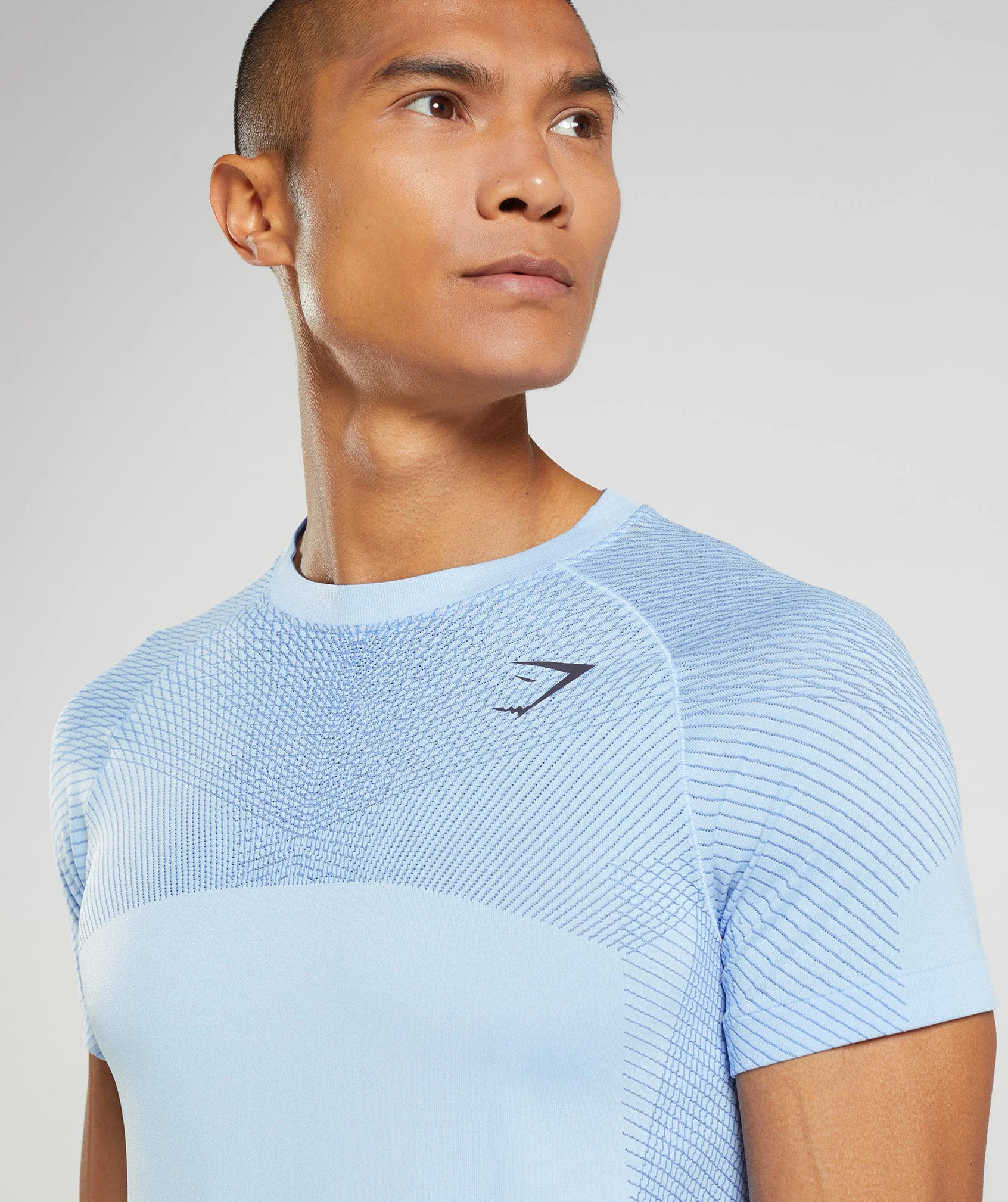 Gymshark Apex Seamless T-Shirt - Linen Blue/Court Blue - Image 6