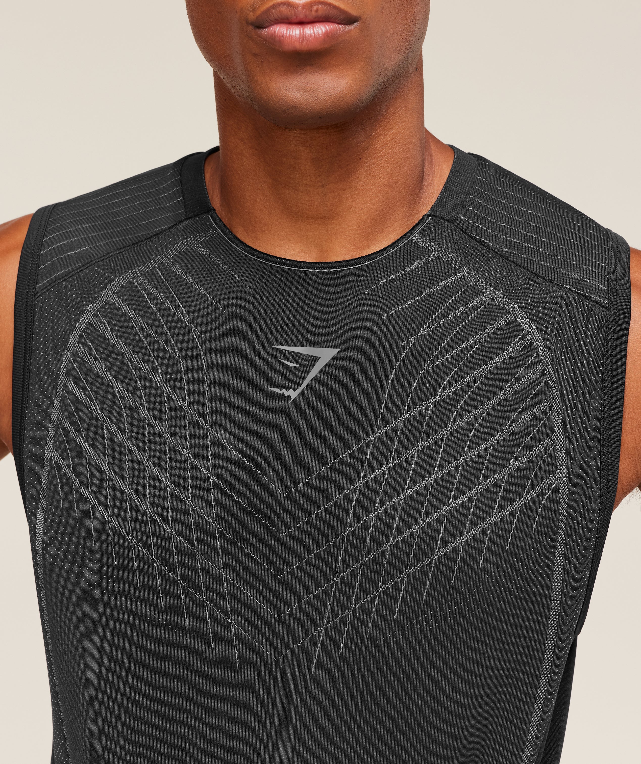 Gymshark Apex Seamless Tank - Black/Dark Grey - Image 5