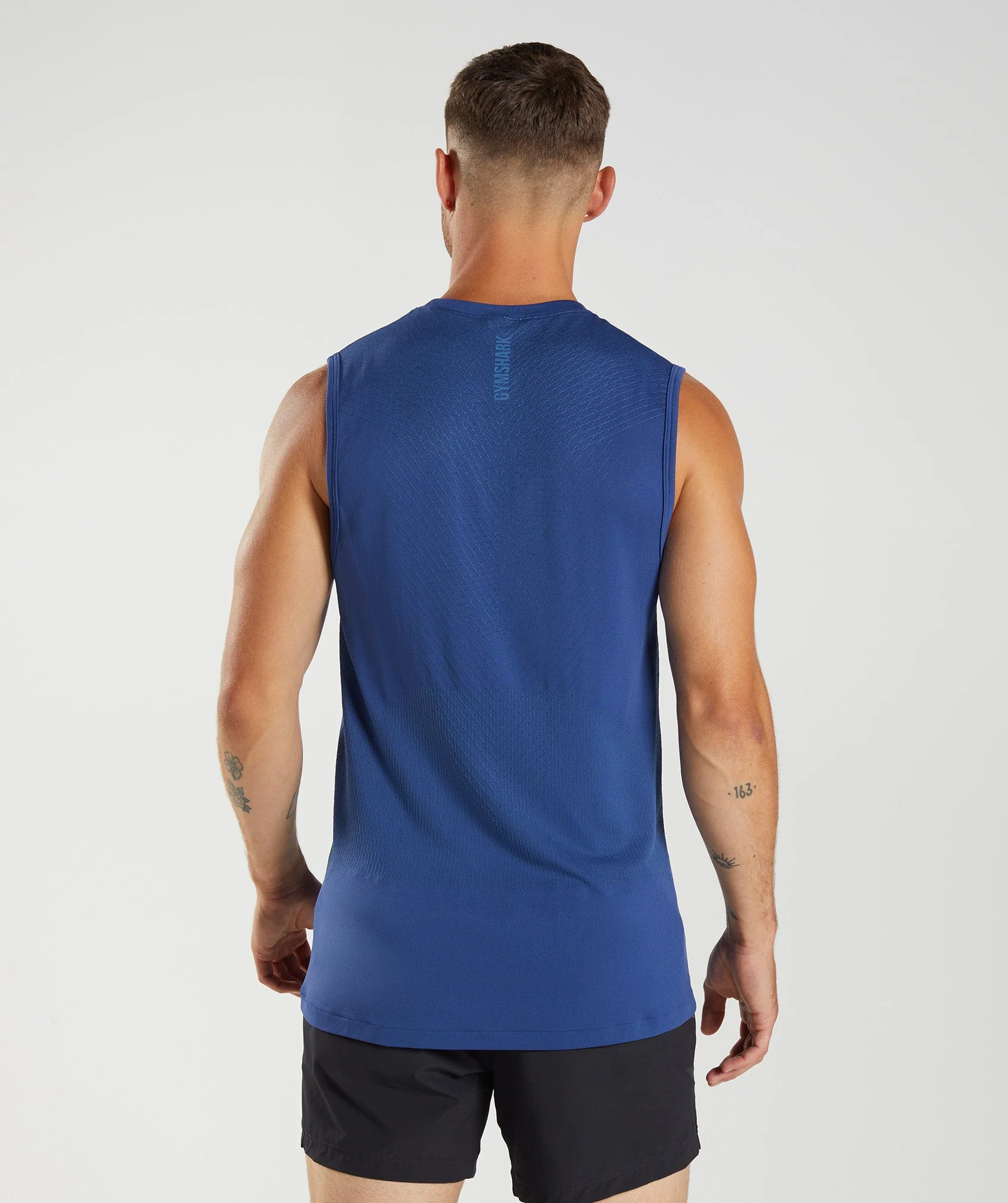 Gymshark Apex Seamless Tank - Stellar Blue/Lakeside Blue - Image 2