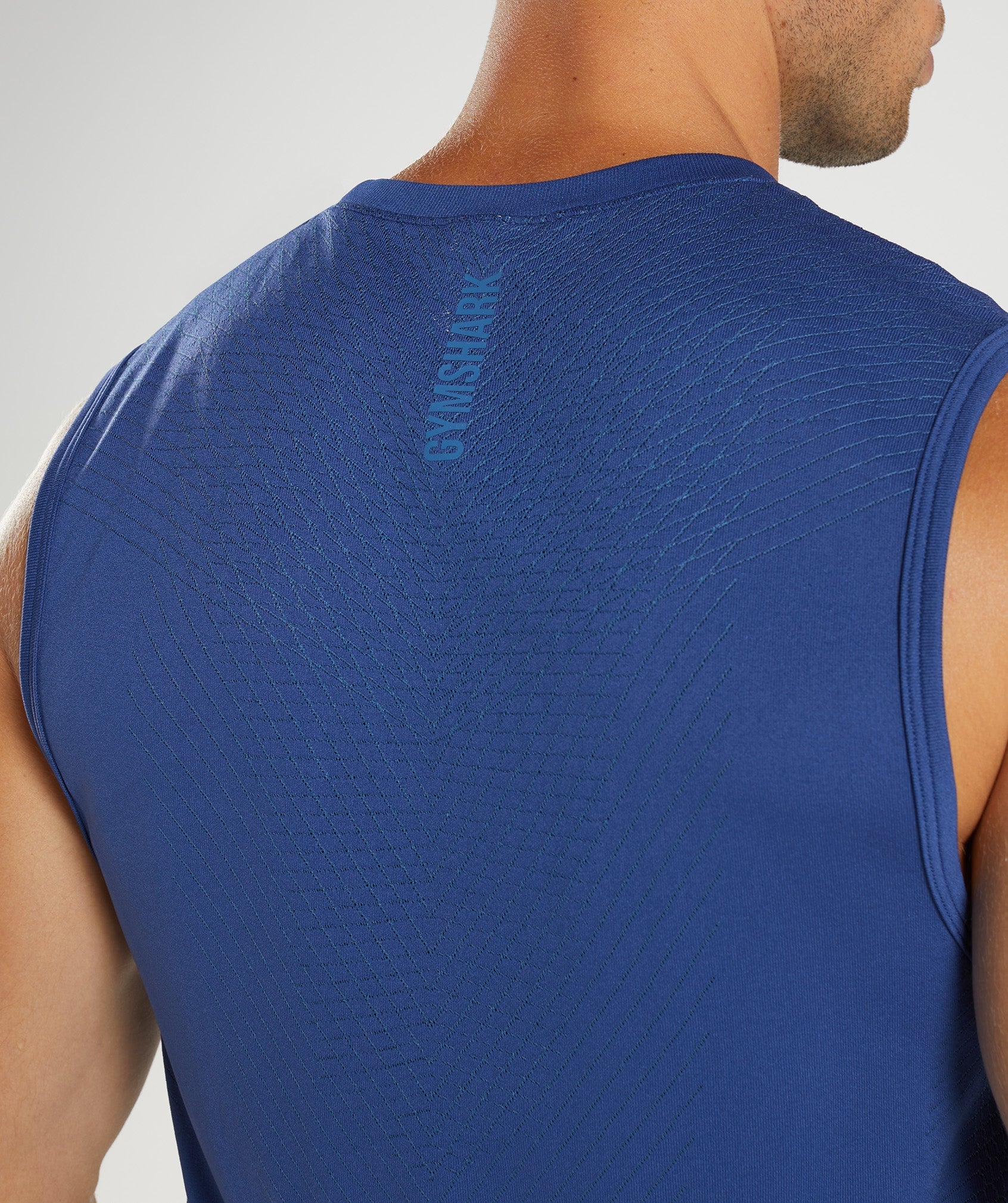 Gymshark Apex Seamless Tank - Stellar Blue/Lakeside Blue - Image 6