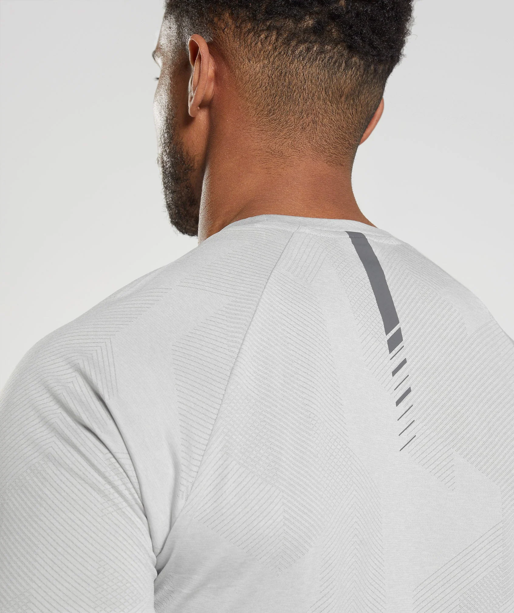 Gymshark Apex T-Shirt - Light Grey/Smokey Grey - Image 6