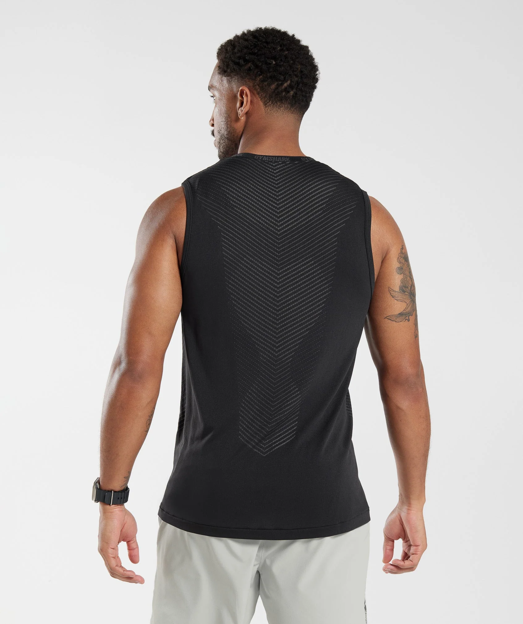 Gymshark Apex Tank - Black/Silhouette Grey - Image 2