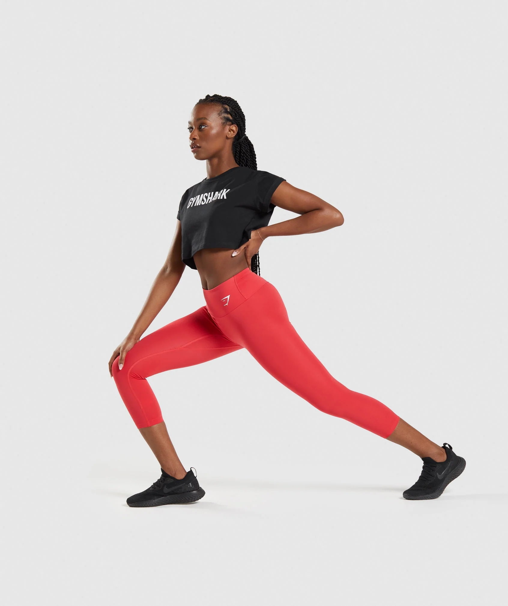 Gymshark Apollo Crop Top - Black - Image 4