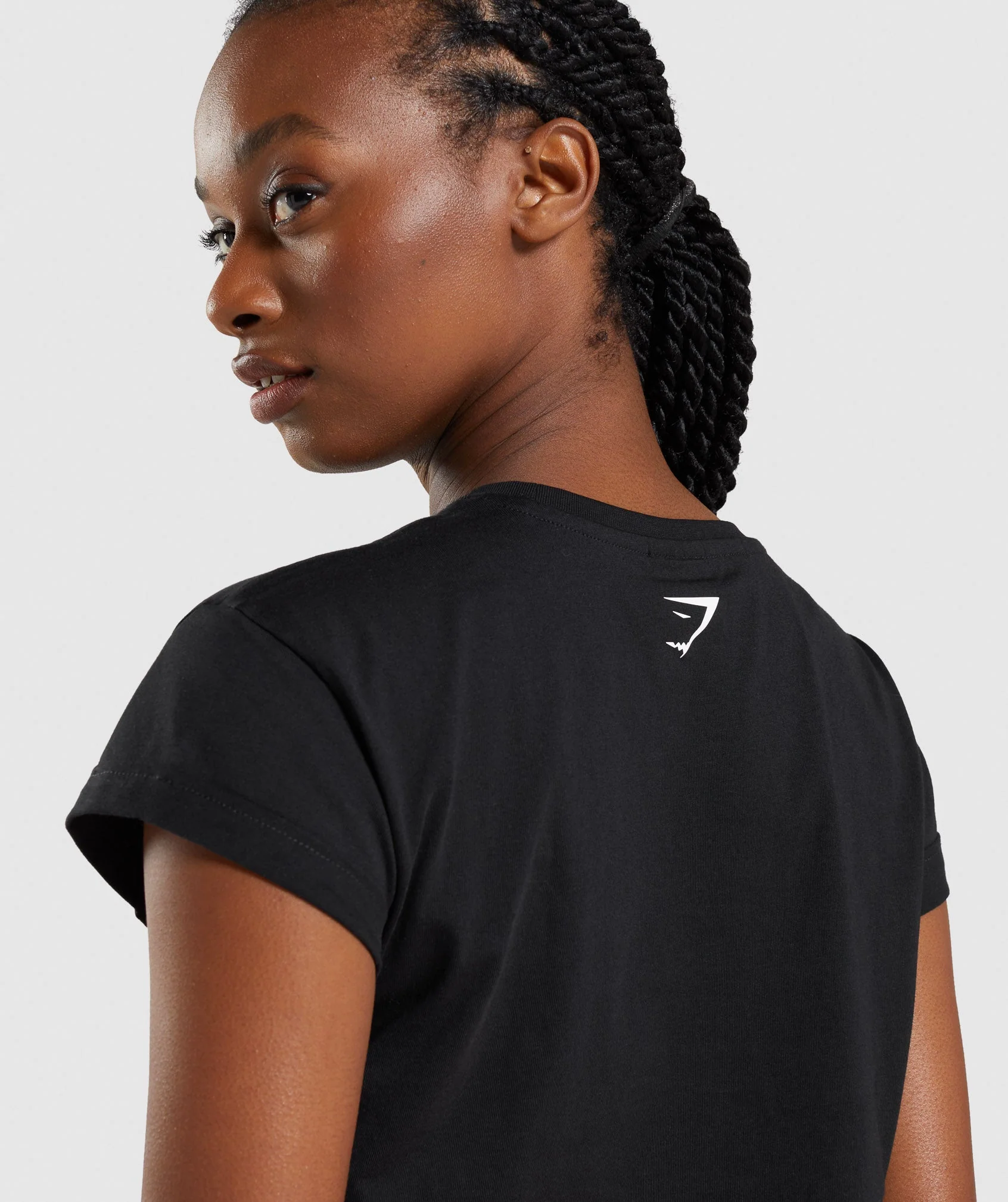 Gymshark Apollo Crop Top - Black - Image 5