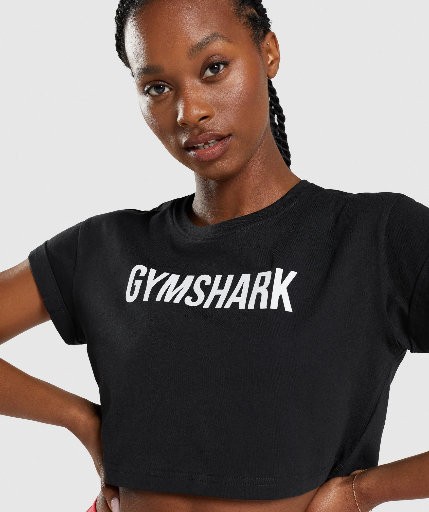 Gymshark Apollo Crop Top - Black - Image 6