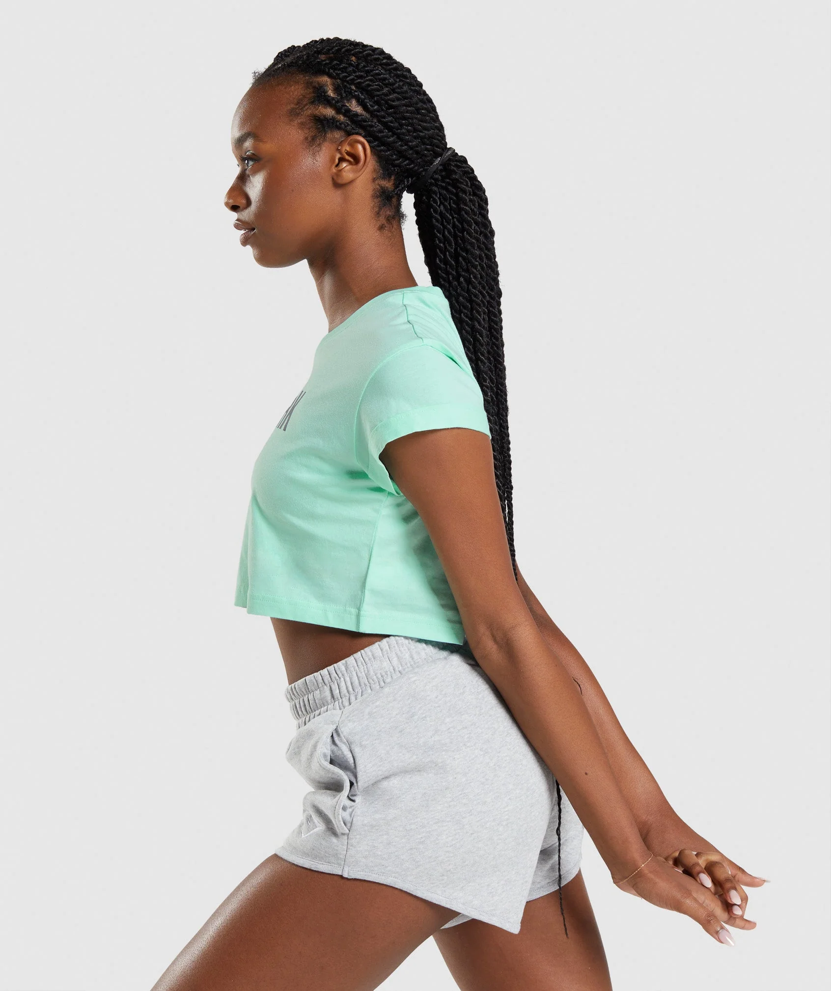Gymshark Apollo Crop Top - Turbo Blue - Image 3