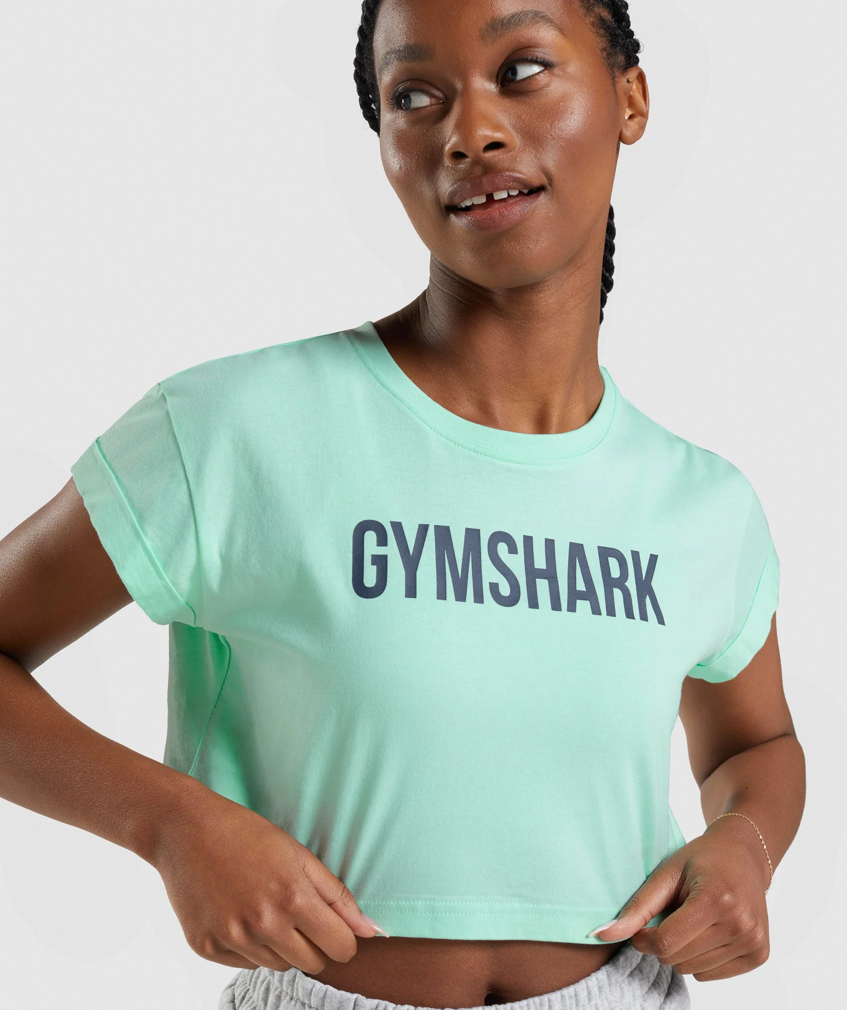 Gymshark Apollo Crop Top - Turbo Blue - Image 6