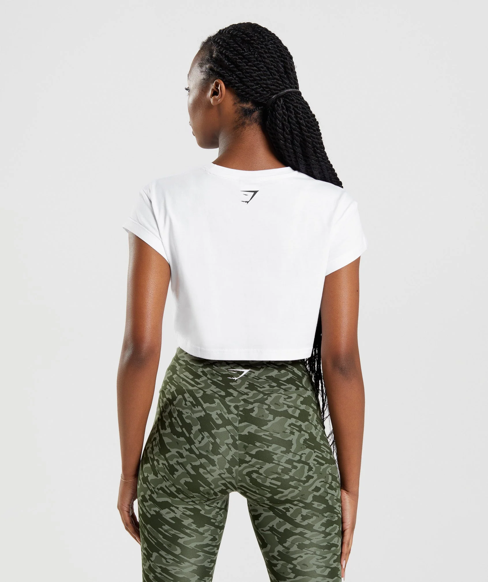 Gymshark Apollo Crop Top - White - Image 2