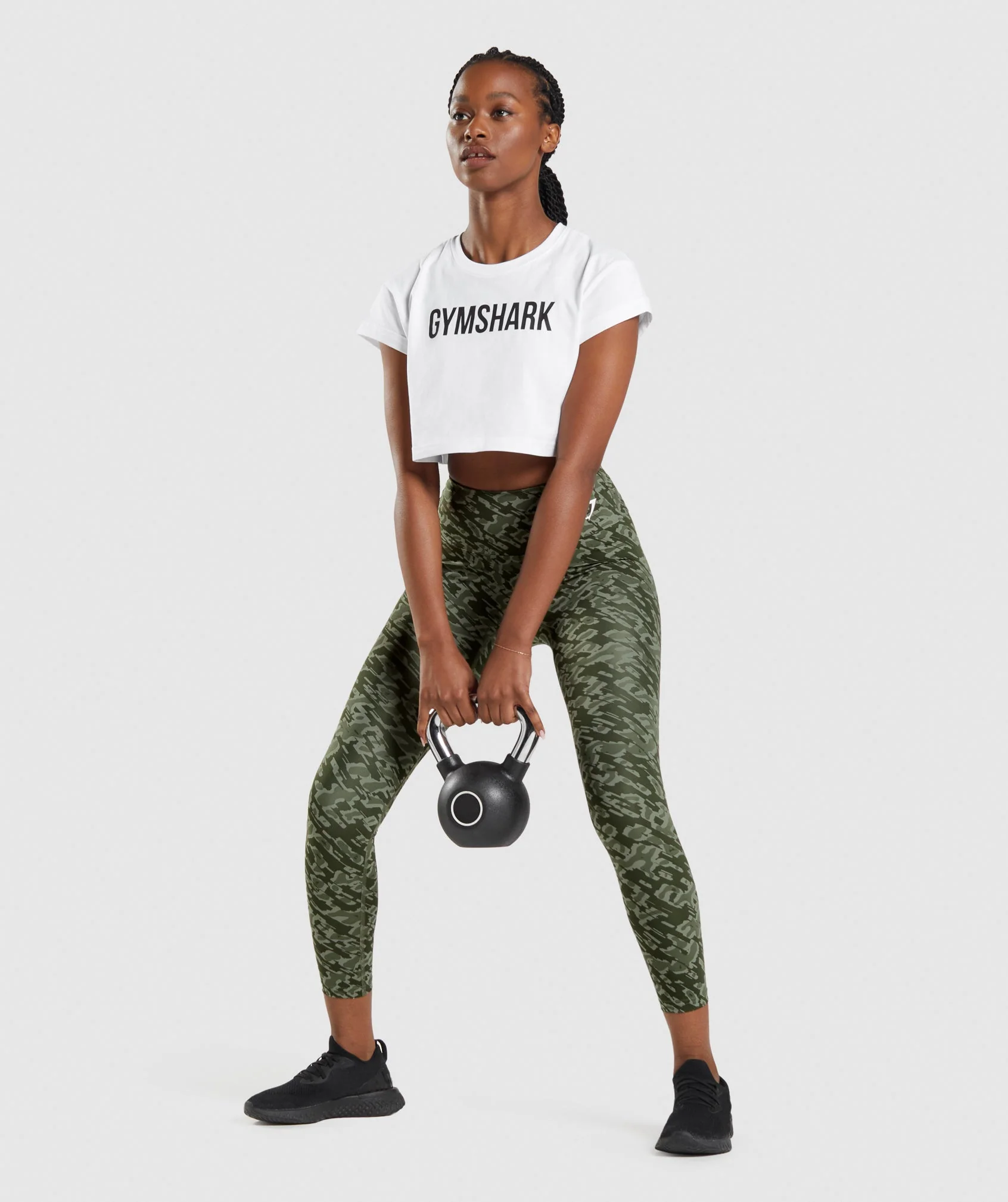 Gymshark Apollo Crop Top - White - Image 4