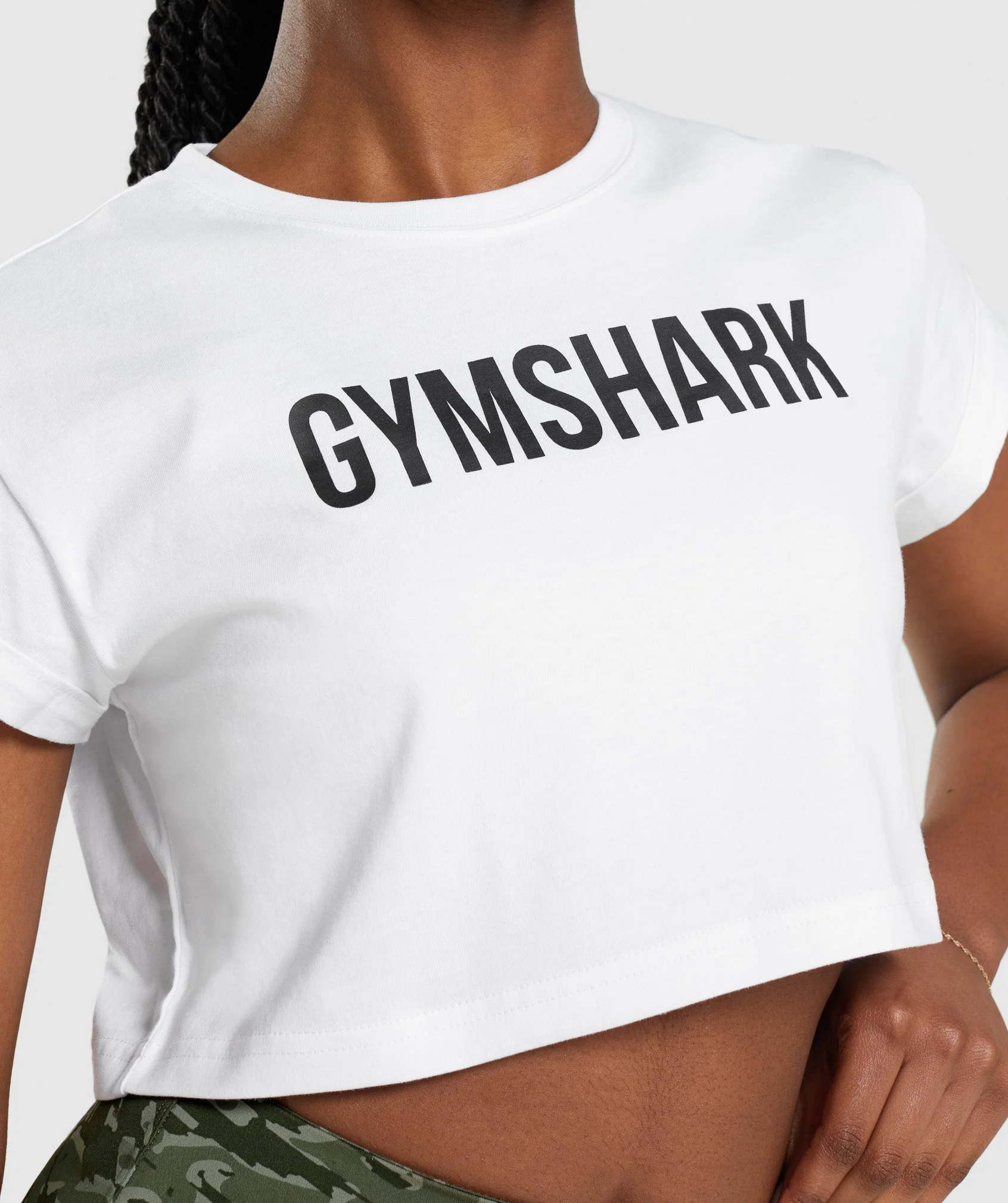 Gymshark Apollo Crop Top - White - Image 6