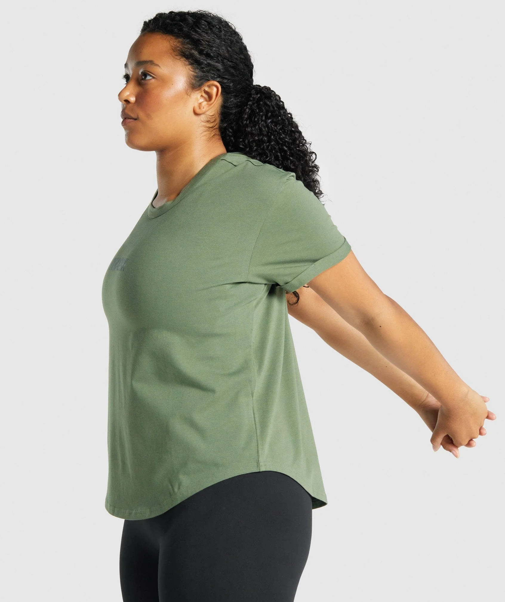 Gymshark Apollo Graphic T-Shirt - Green - Image 3