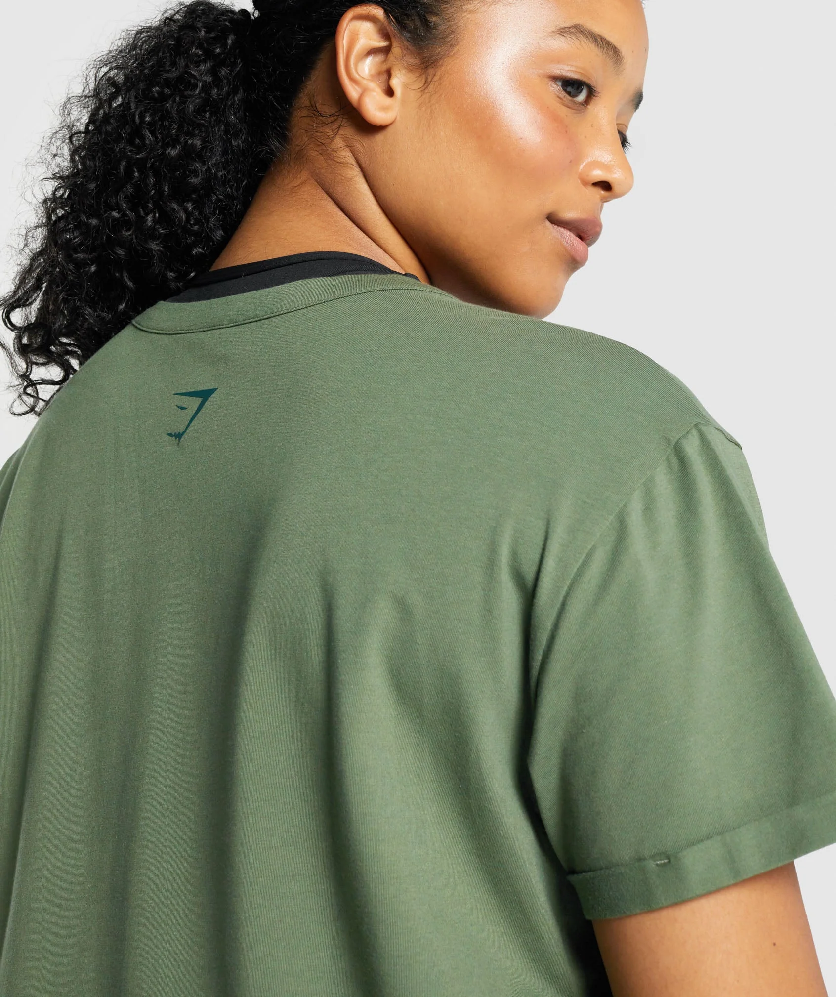 Gymshark Apollo Graphic T-Shirt - Green - Image 4