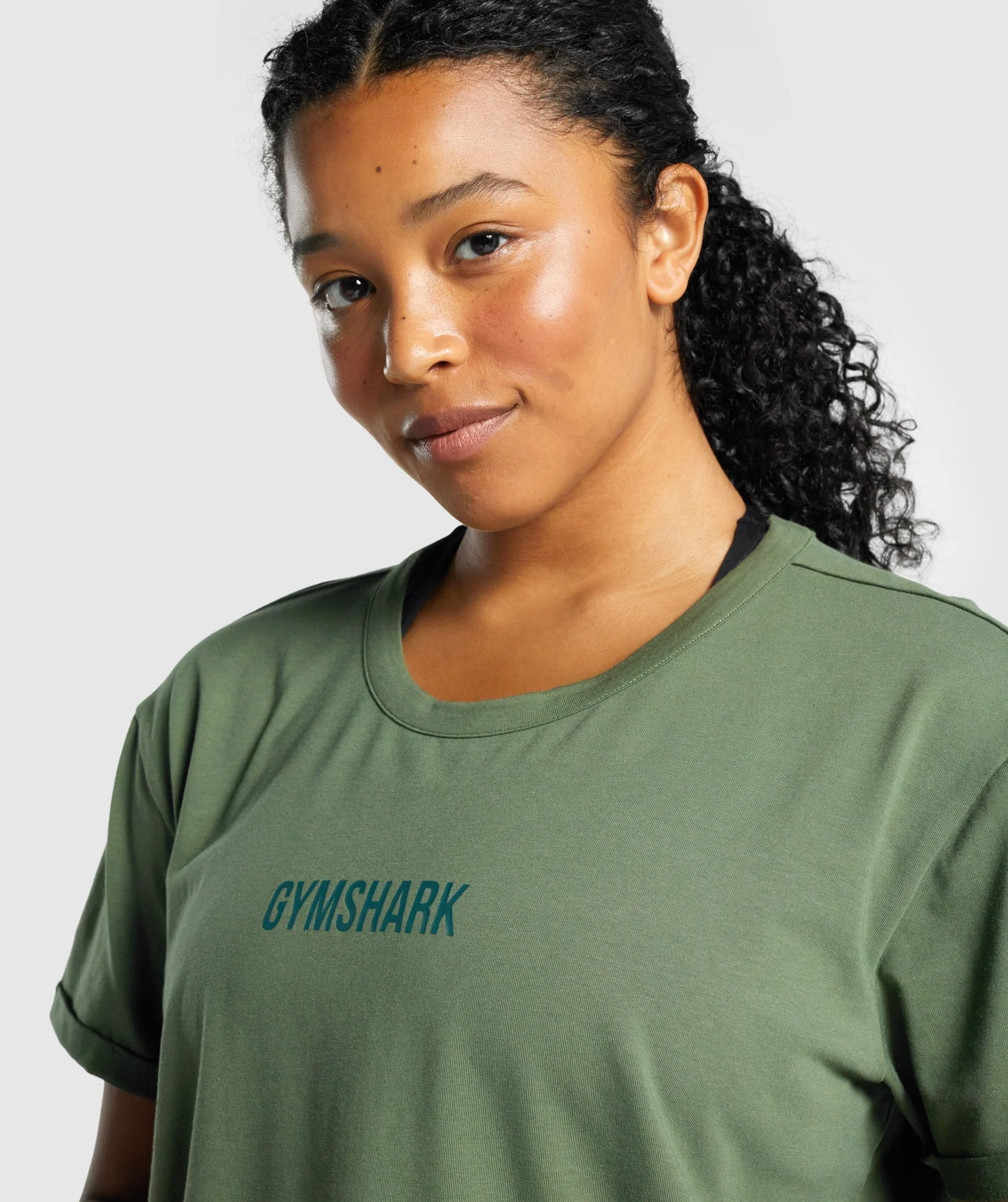 Gymshark Apollo Graphic T-Shirt - Green - Image 5