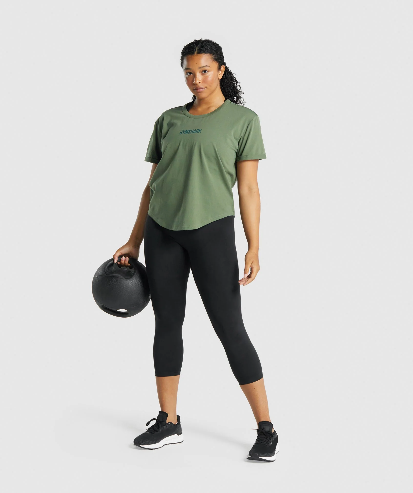 Gymshark Apollo Graphic T-Shirt - Green - Image 6
