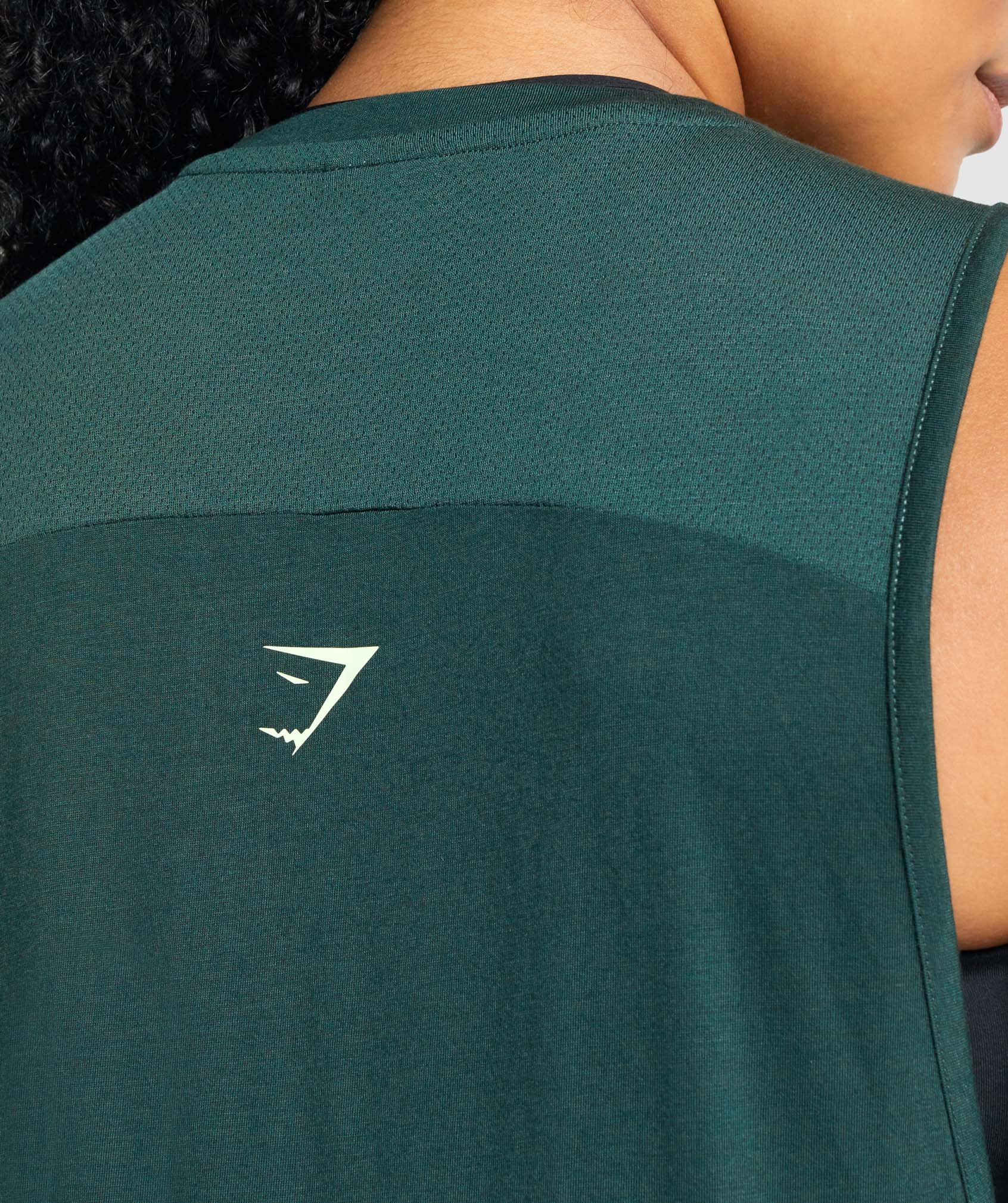 Gymshark Apollo Graphic Tank - Dark Green - Image 4