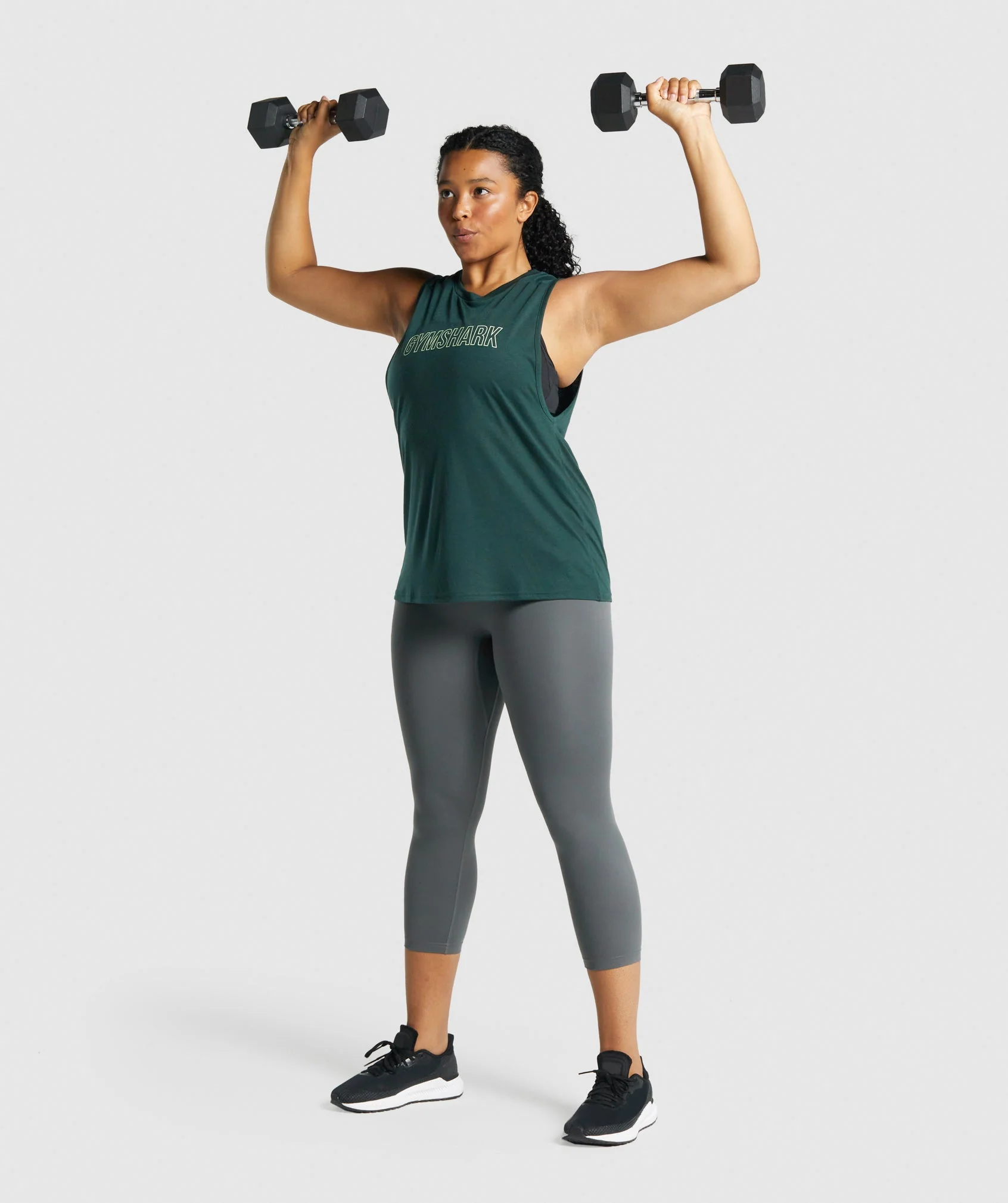 Gymshark Apollo Graphic Tank - Dark Green - Image 6